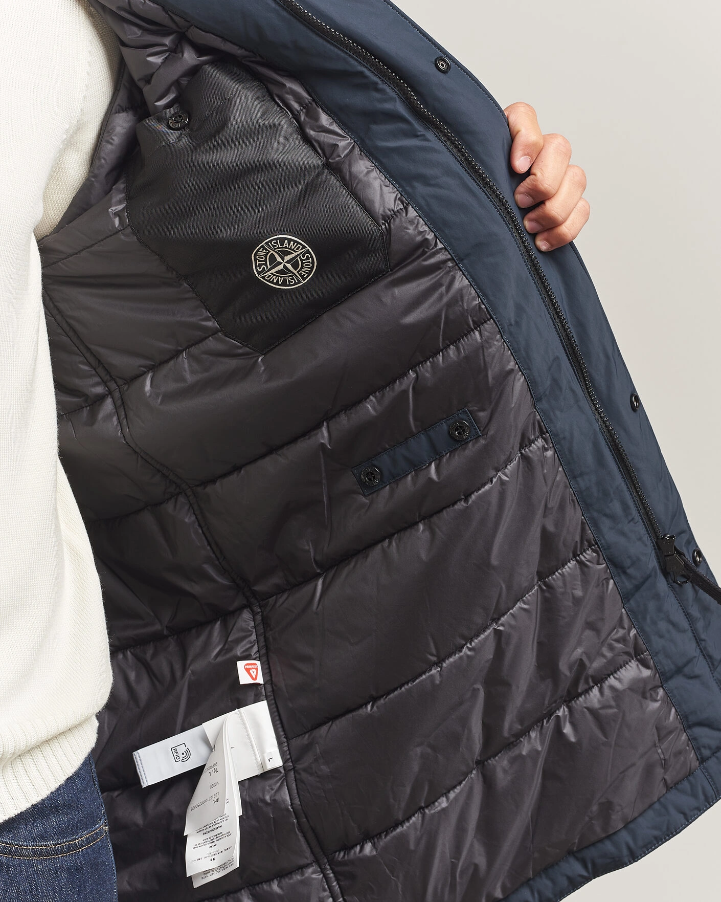 Herr | Jackor | Stone Island | Micro Reps Padded Coat Navy Blue