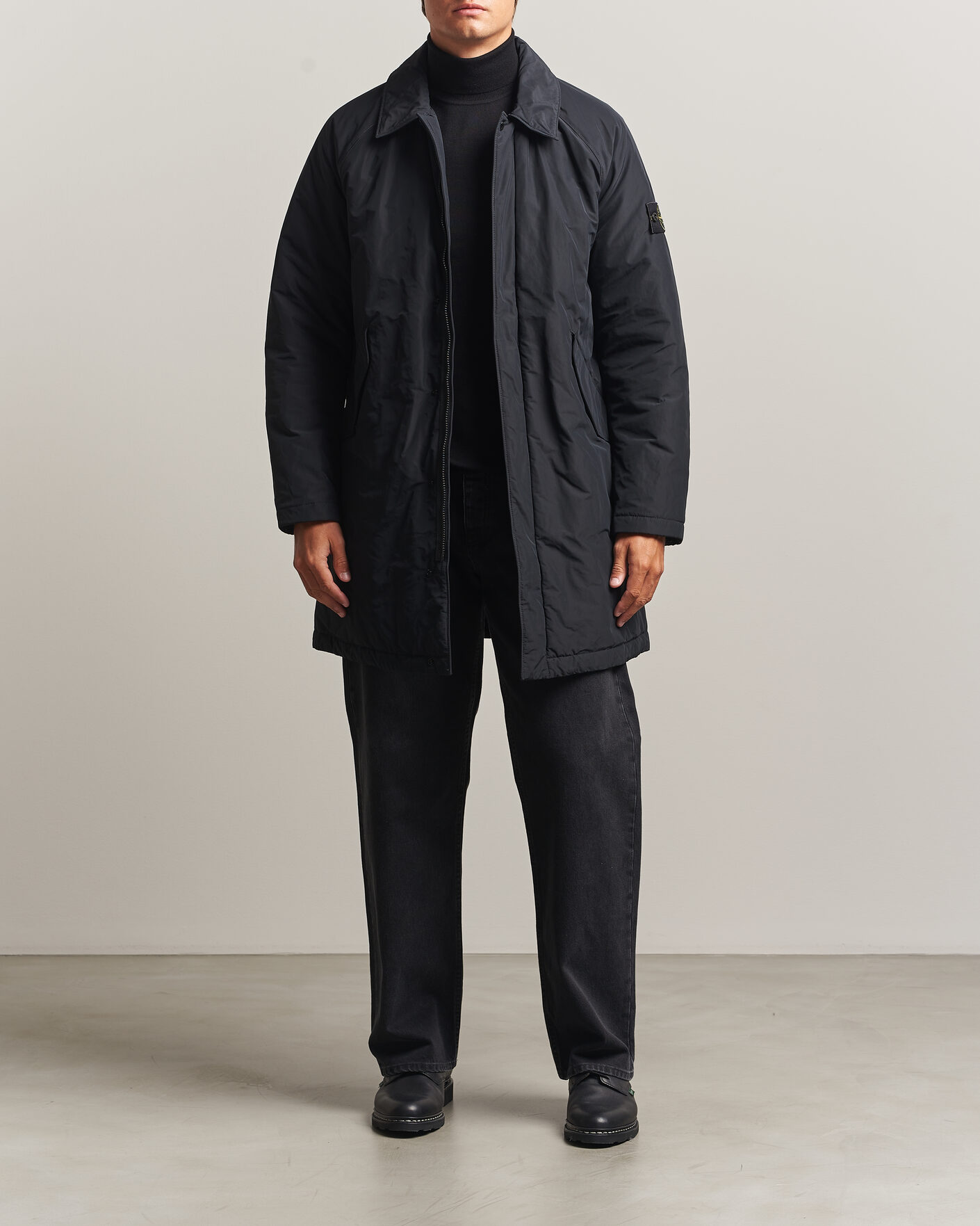 Herr | Jackor | Stone Island | Micro Reps Padded Coat Black