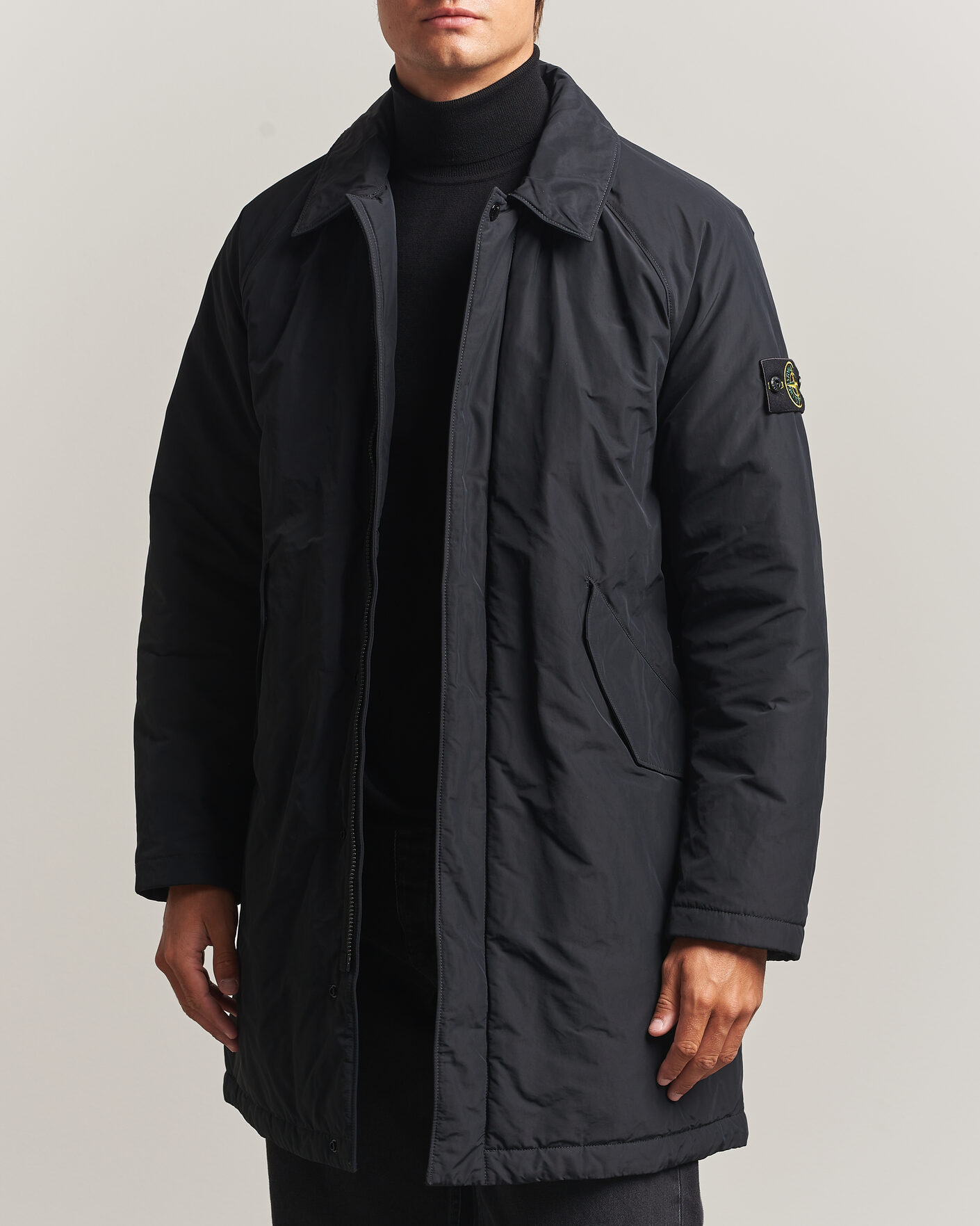 Herr | Jackor | Stone Island | Micro Reps Padded Coat Black