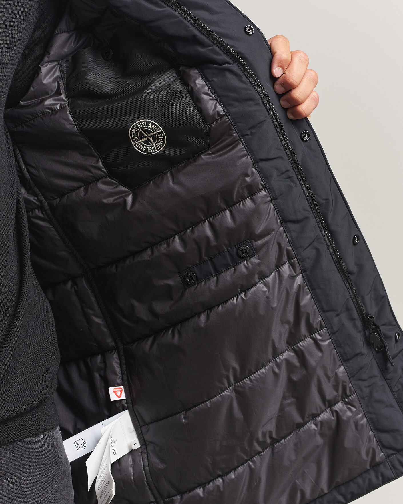 Herr | Jackor | Stone Island | Micro Reps Padded Coat Black