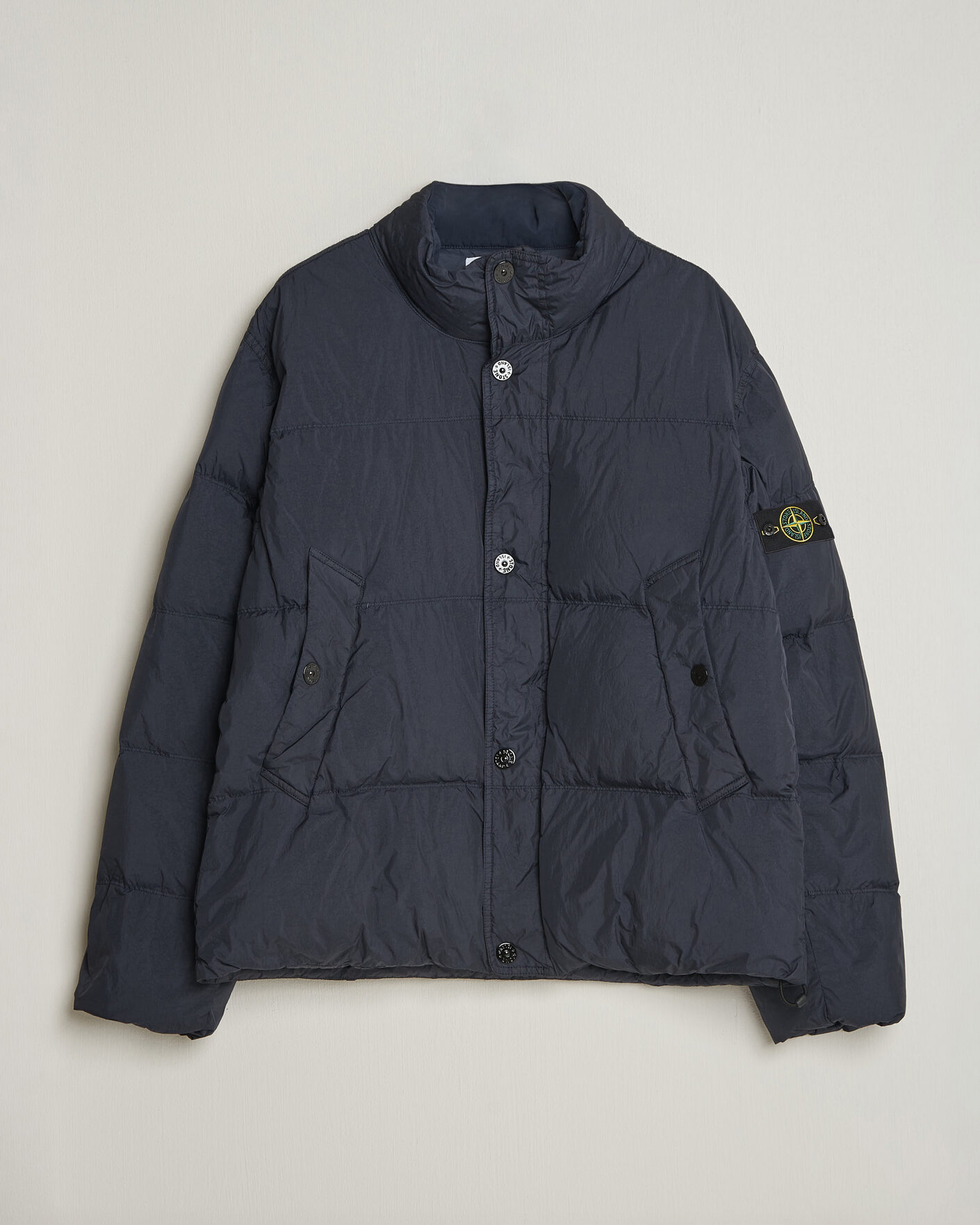 Herr | Jackor | Stone Island | Crinkle Reps Padded Down Jacket Navy Blue