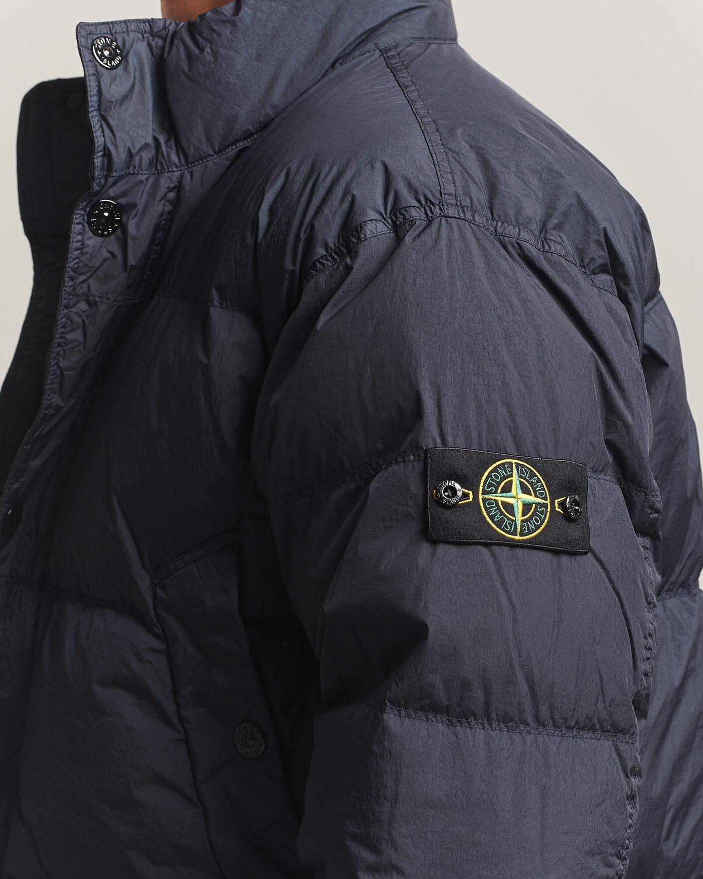 Herr | Jackor | Stone Island | Crinkle Reps Padded Down Jacket Navy Blue