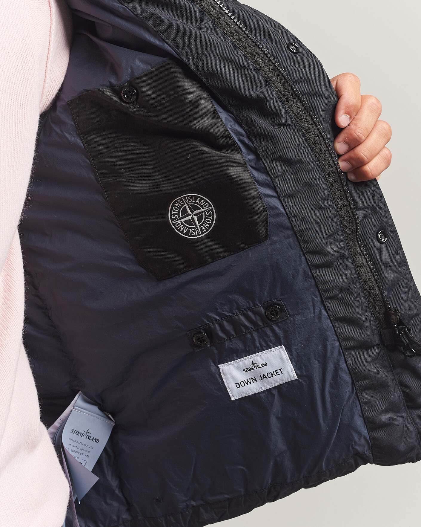 Herr | Jackor | Stone Island | Crinkle Reps Padded Down Jacket Navy Blue