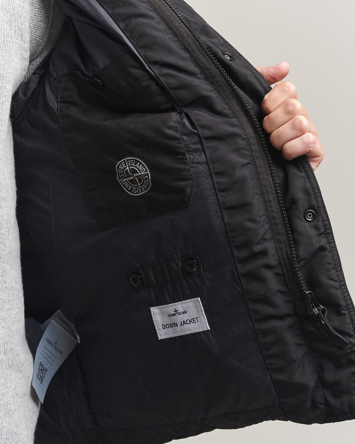 Herr | Jackor | Stone Island | Crinkle Reps Padded Down Jacket Black