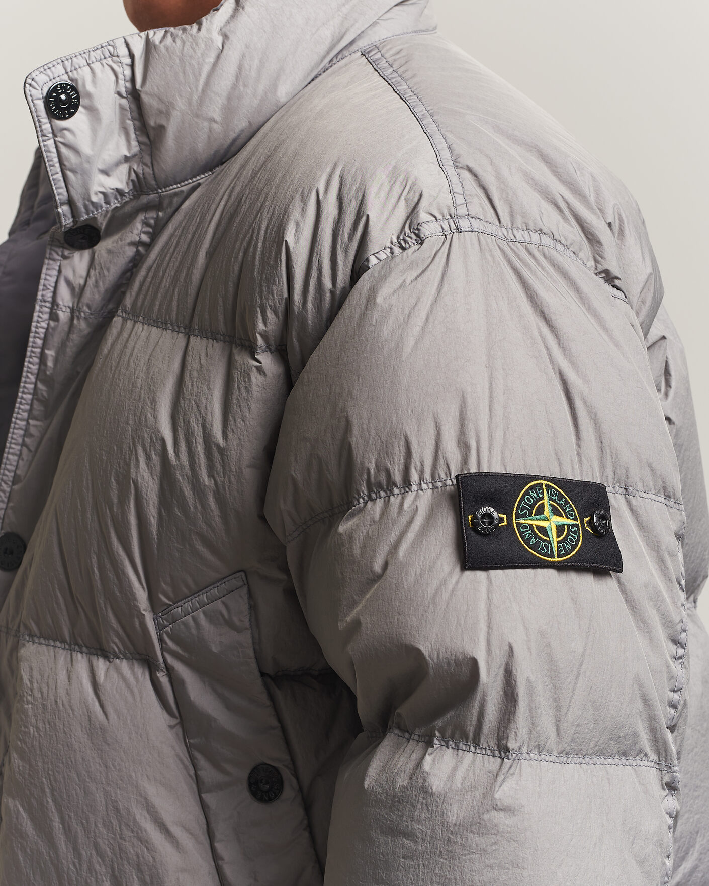 Herr | Jackor | Stone Island | Crinkle Reps Padded Down Jacket Grey
