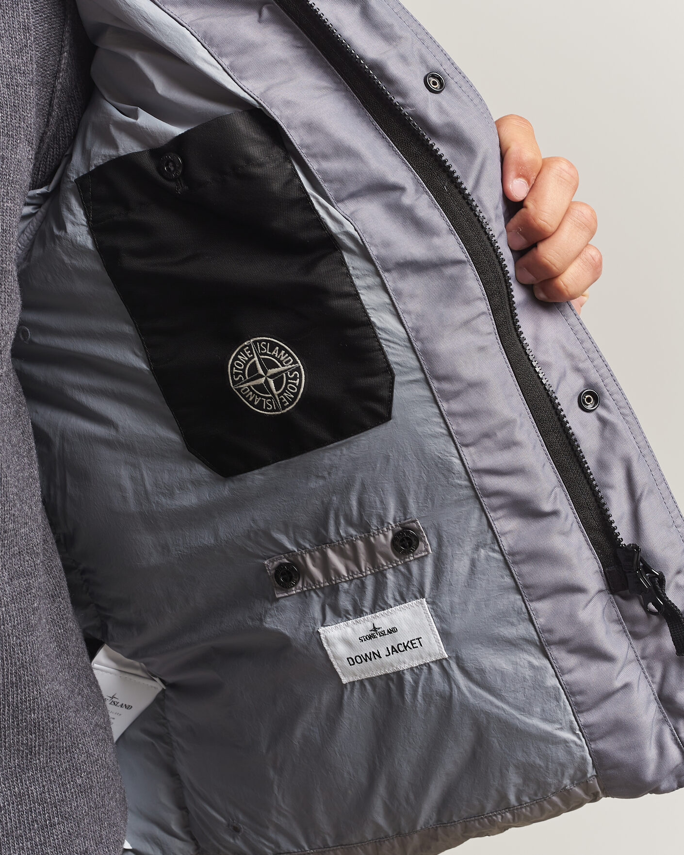 Herr | Jackor | Stone Island | Crinkle Reps Padded Down Jacket Grey