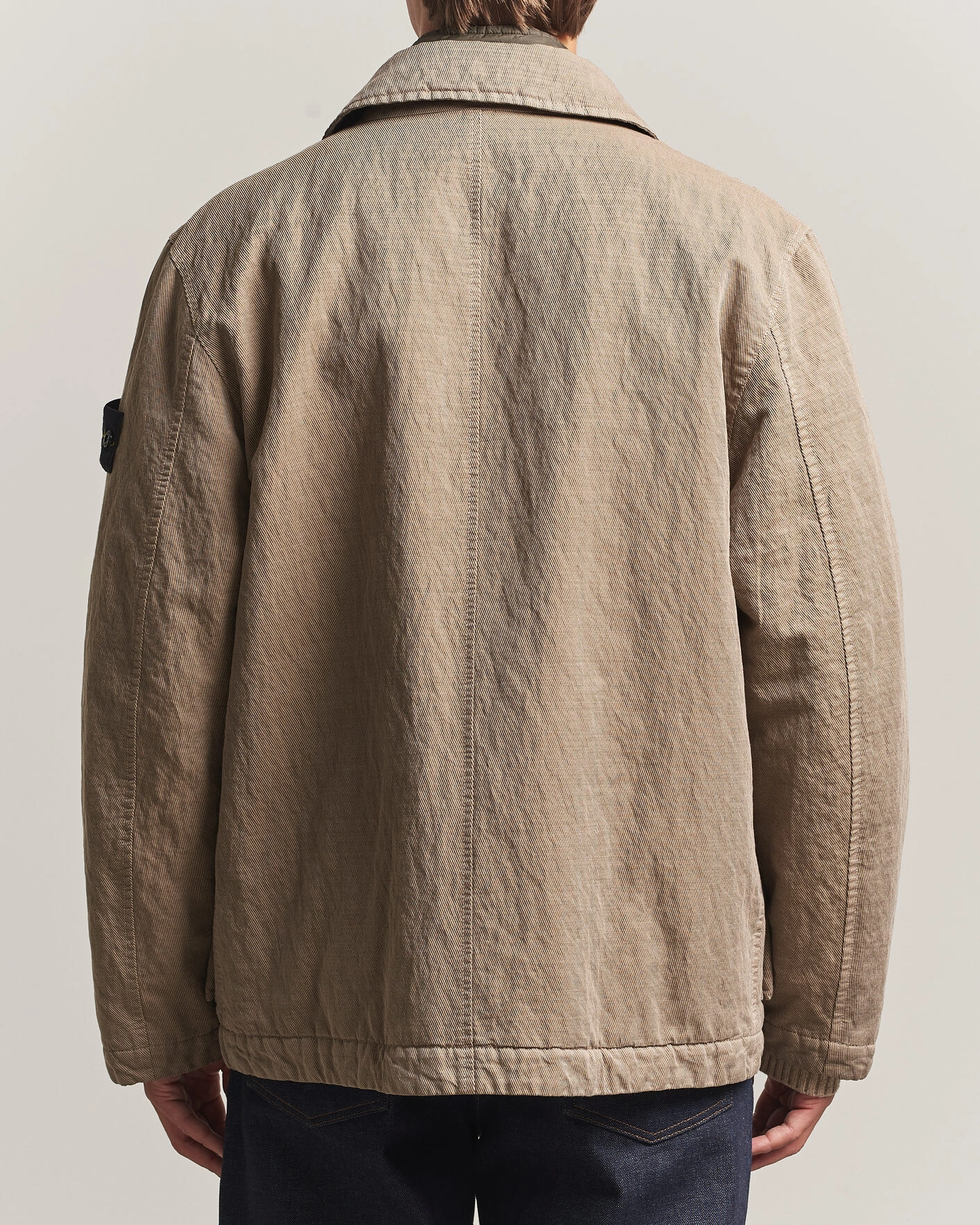 Herr | Jackor | Stone Island | Diagonal Cotton/Wool Field Jacket Biscuit