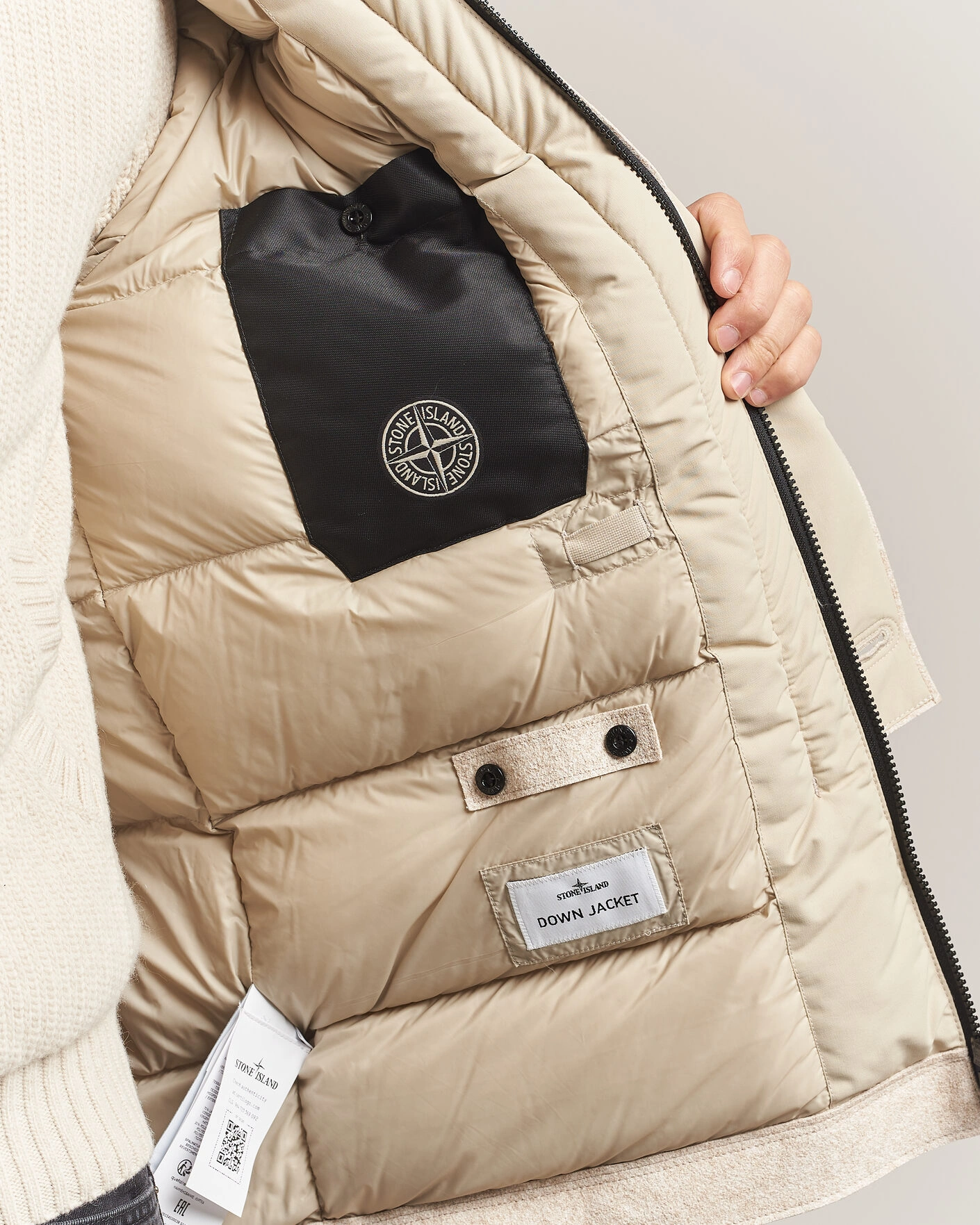 Herr | Jackor | Stone Island | Panno Coagulato Coat Biscuit
