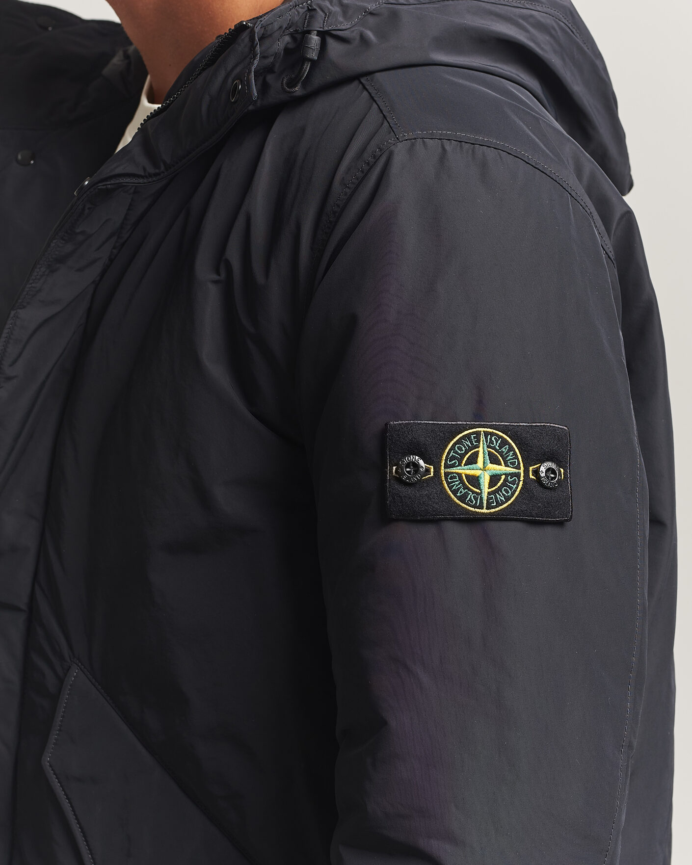 Herr | Jackor | Stone Island | Micro Twill Hood Jacket Black