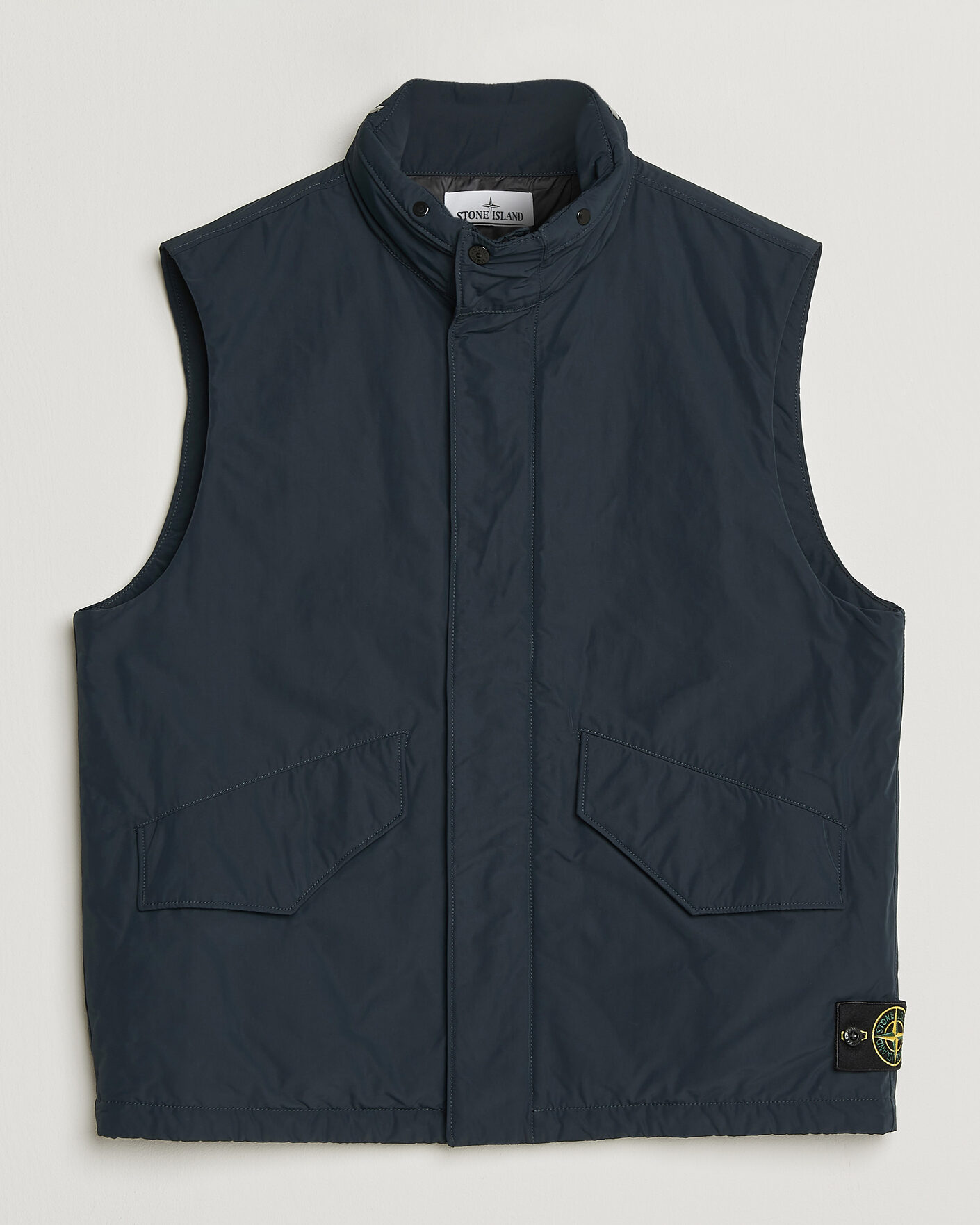 Herr | Västar | Stone Island | Micro Twill Padded Vest Navy Blue