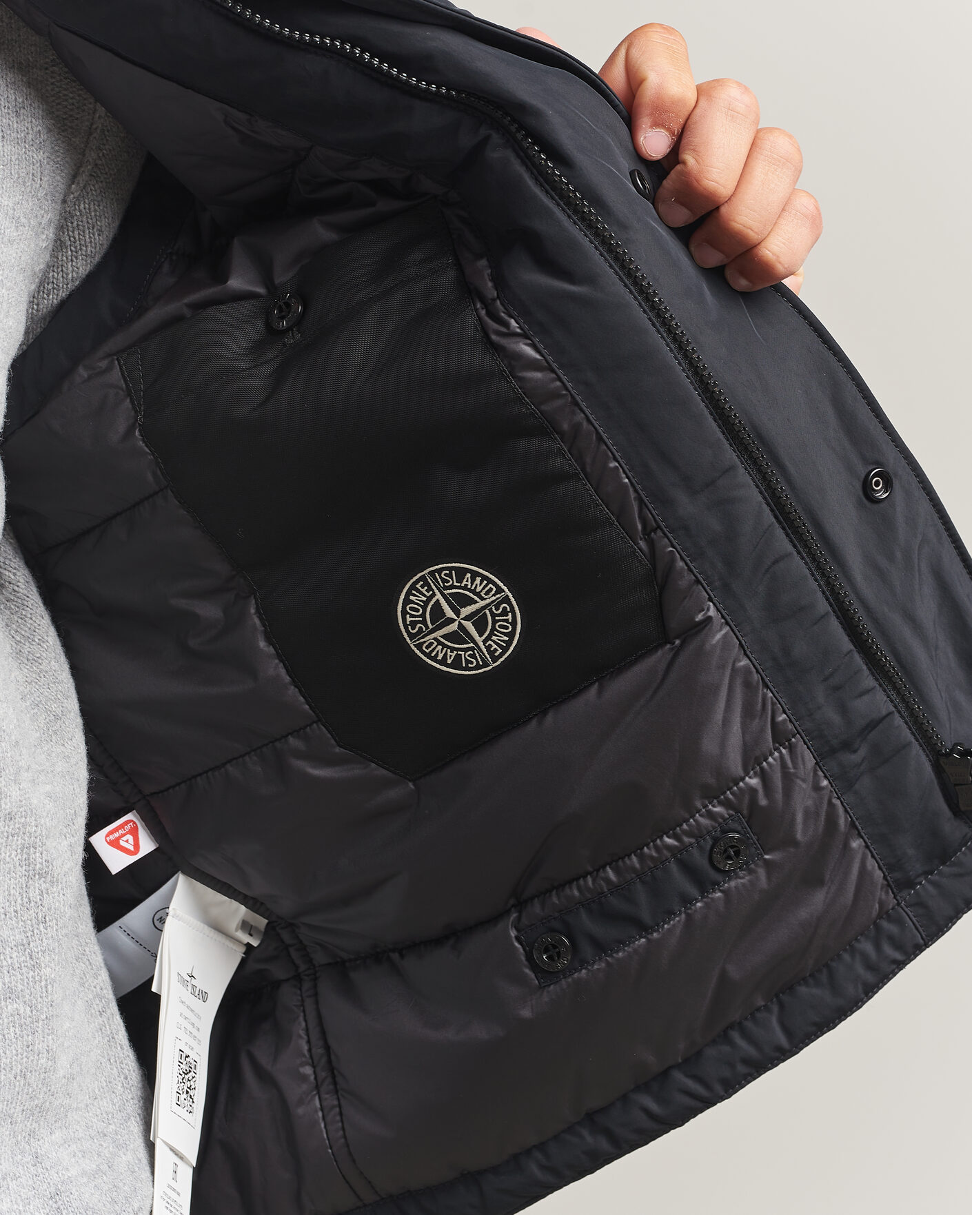 Herr | Västar | Stone Island | Micro Twill Padded Vest Black