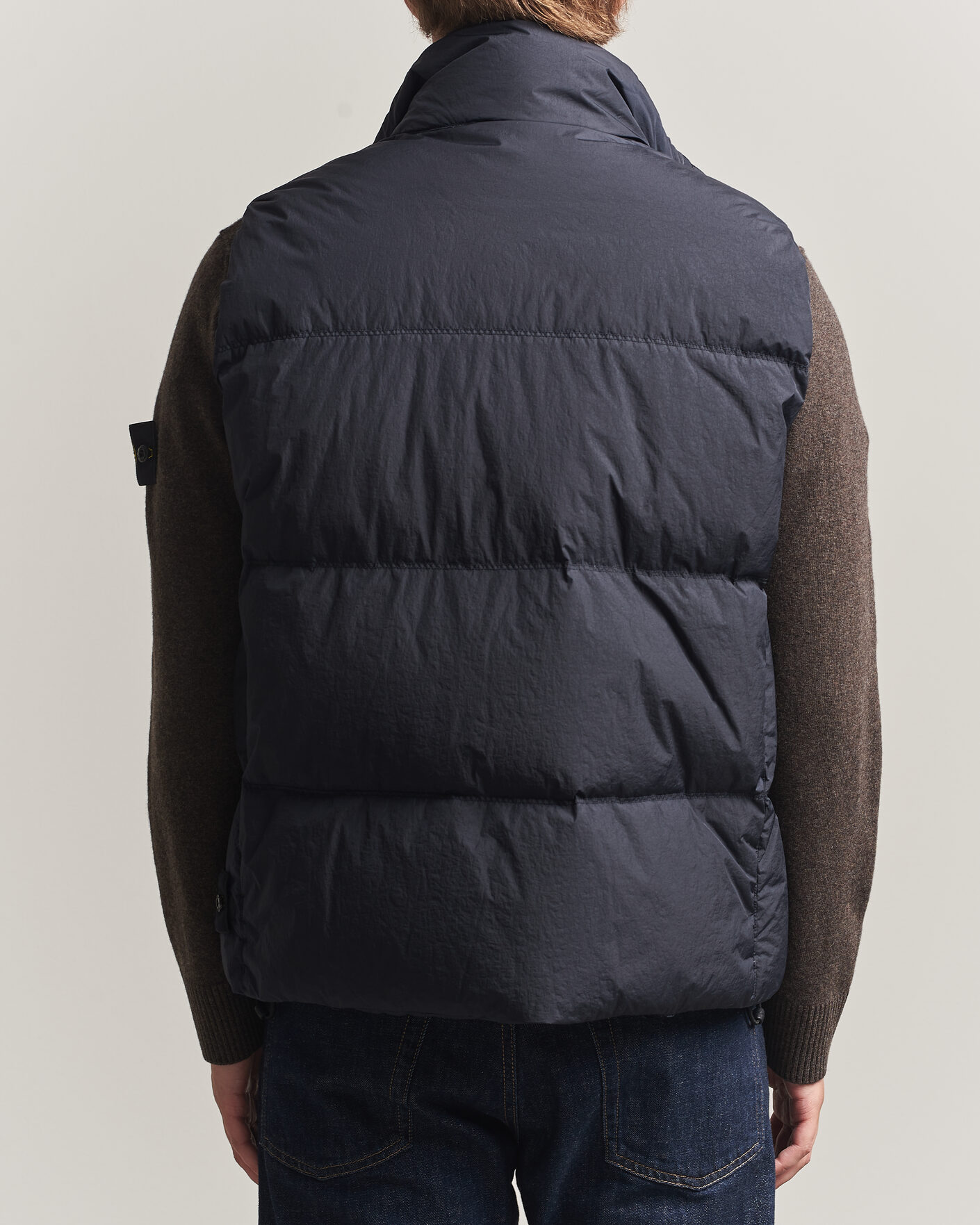 Herr | Västar | Stone Island | Crinkle Reps Down Vest Navy Blue