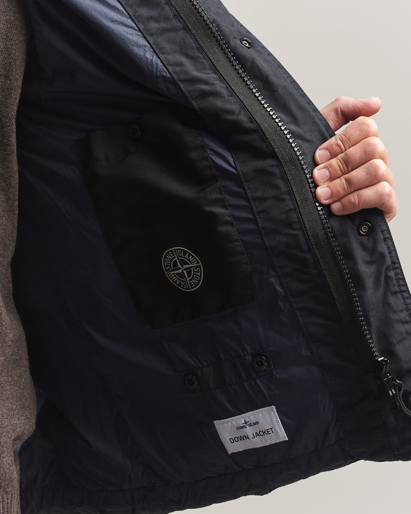Herr | Västar | Stone Island | Crinkle Reps Down Vest Navy Blue