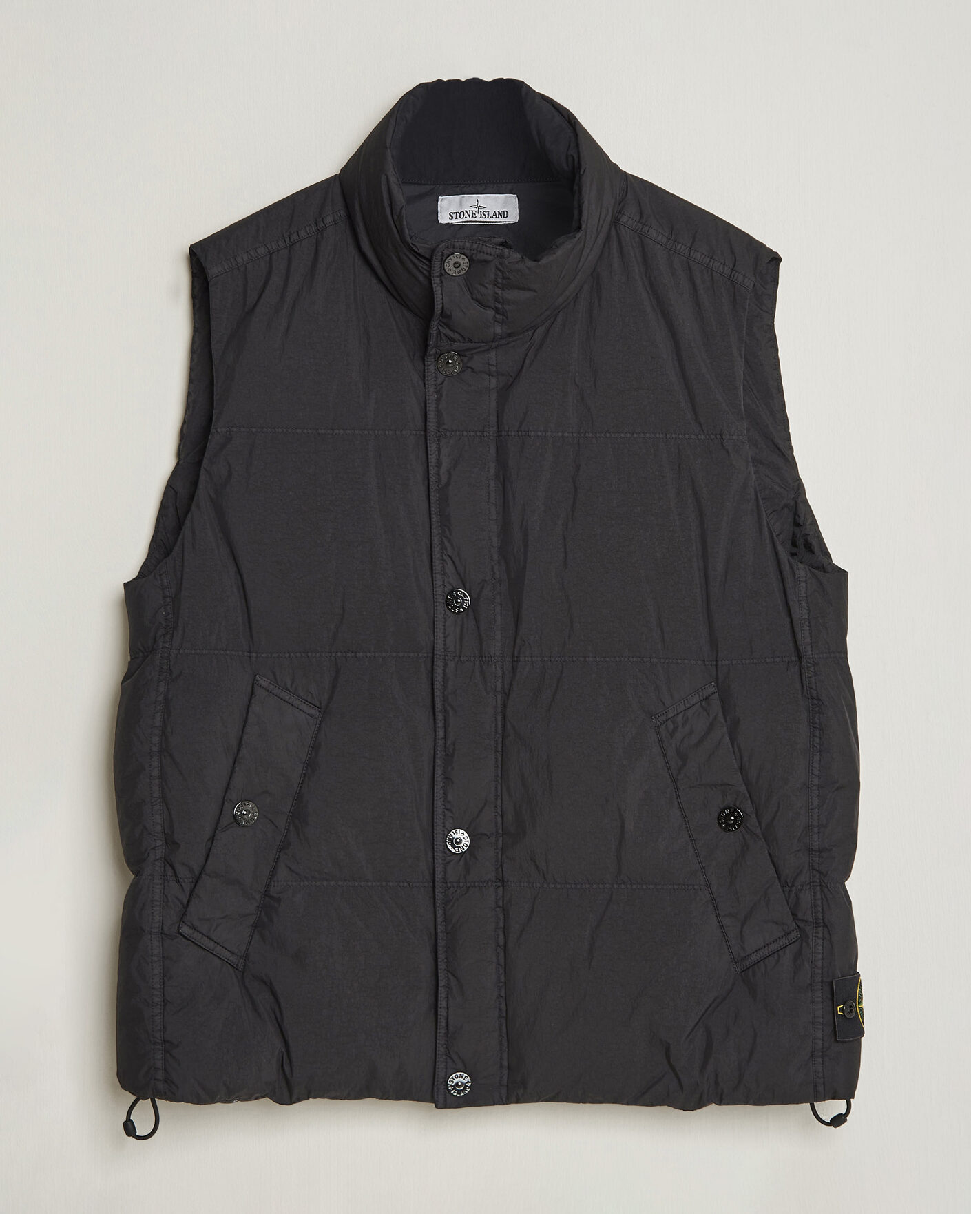 Herr | Västar | Stone Island | Crinkle Reps Down Vest Black