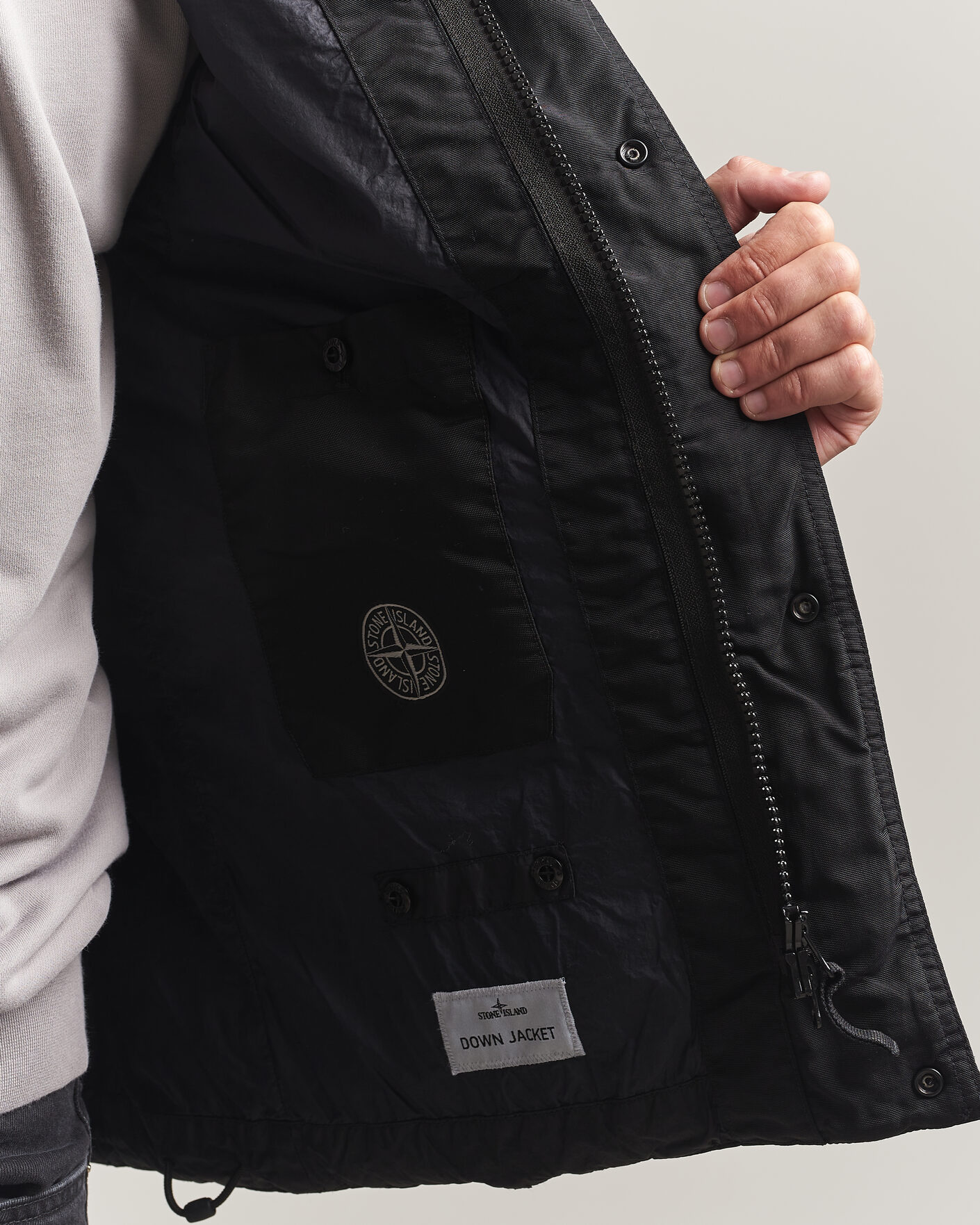 Herr | Västar | Stone Island | Crinkle Reps Down Vest Black