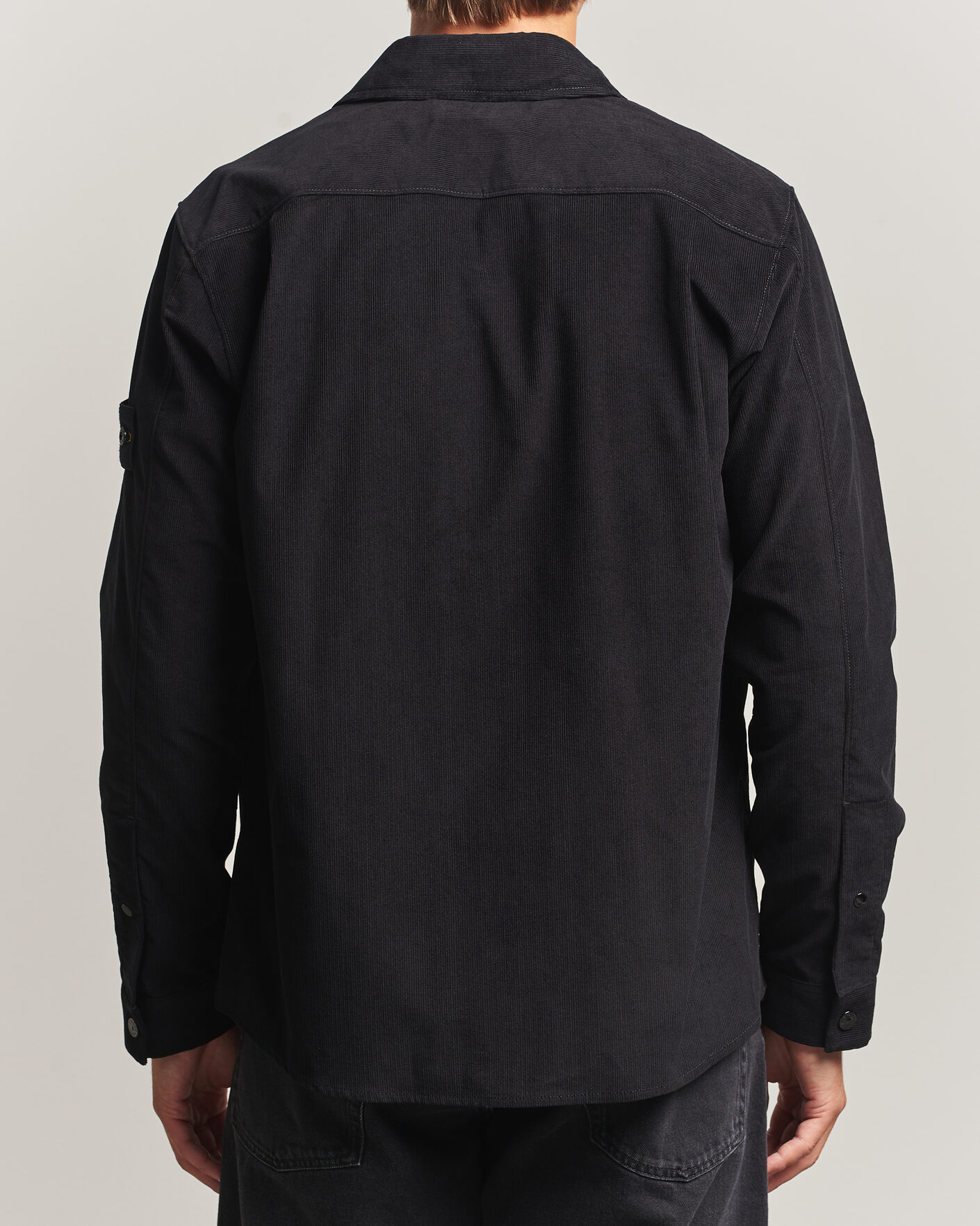 Herr | Skjortor | Stone Island | Micro Cord Overshirt Black