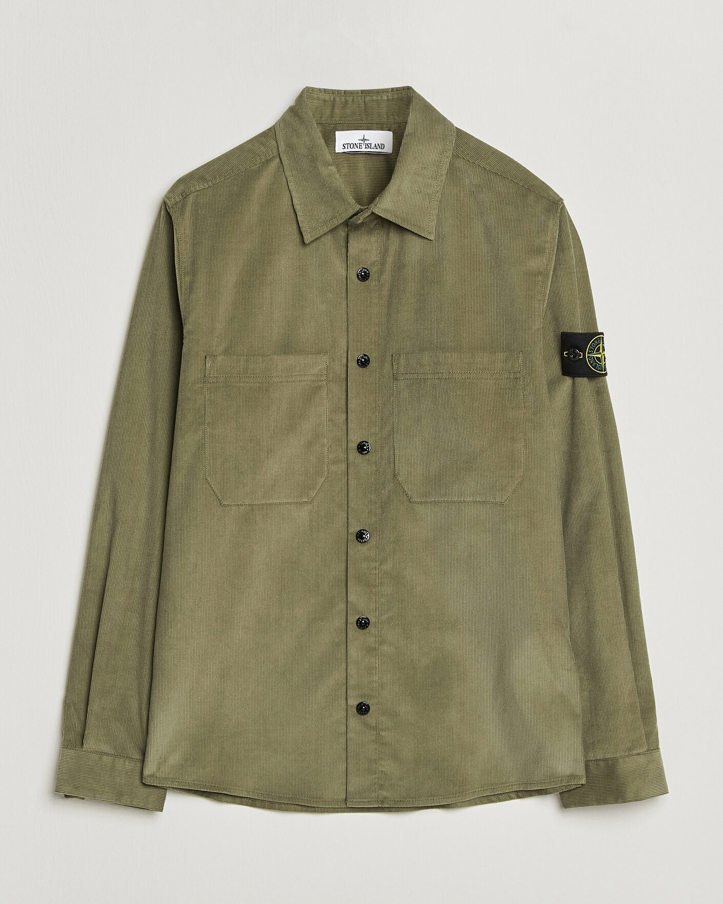 Herr | Skjortor | Stone Island | Micro Cord Overshirt Miltary Green