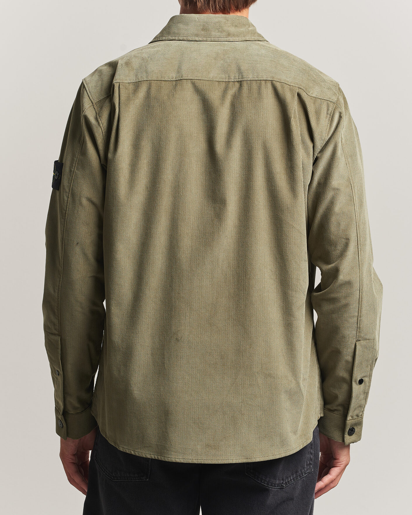 Herr | Skjortor | Stone Island | Micro Cord Overshirt Miltary Green