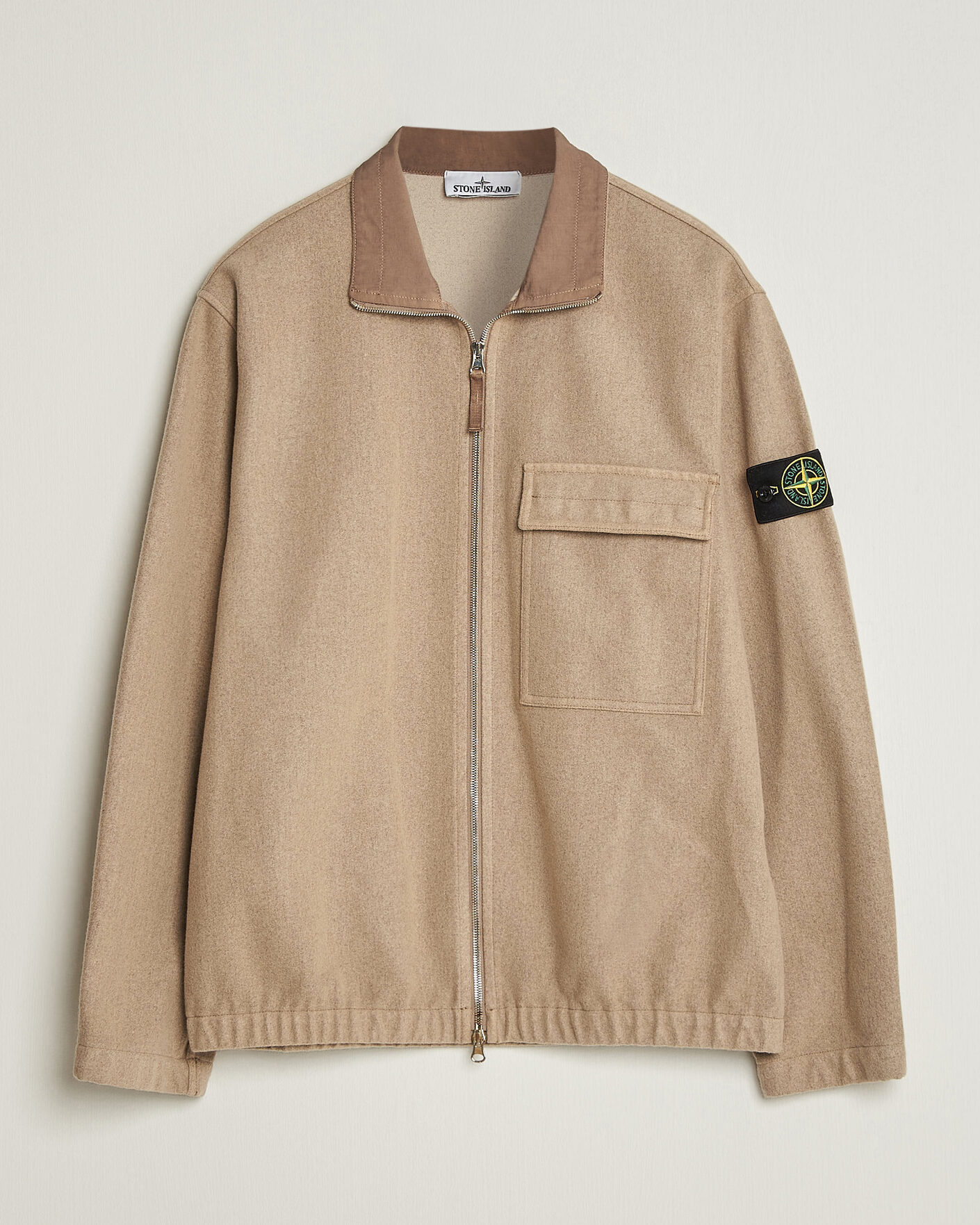 Herr | Jackor | Stone Island | Wool/Nylon Flannel Jacket Biscuit