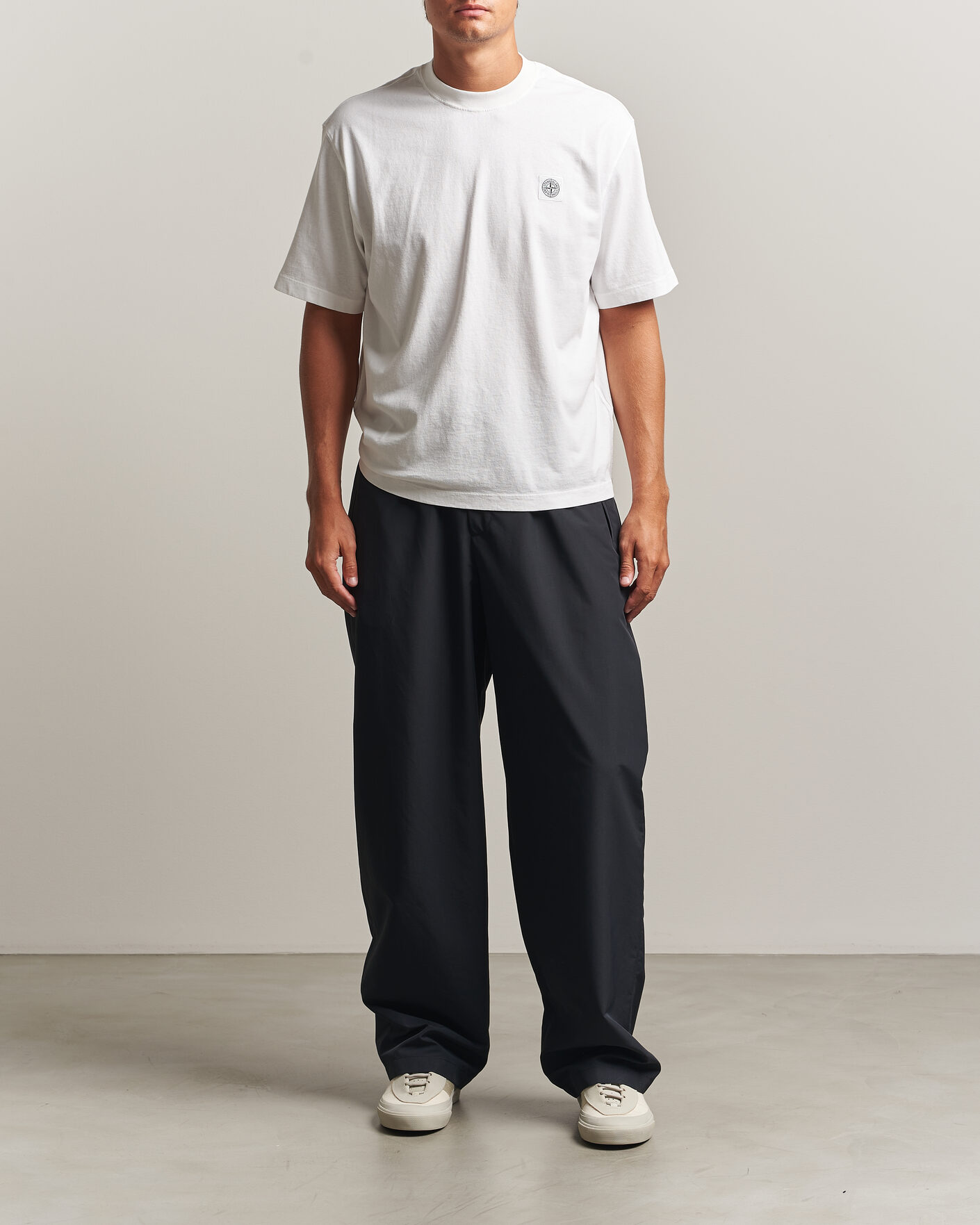 Herr | T-Shirts | Stone Island | Combed Organic Cotton T-Shirt White