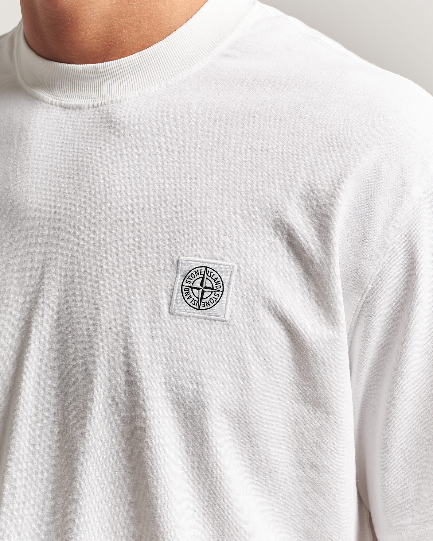 Herr | T-Shirts | Stone Island | Combed Organic Cotton T-Shirt White