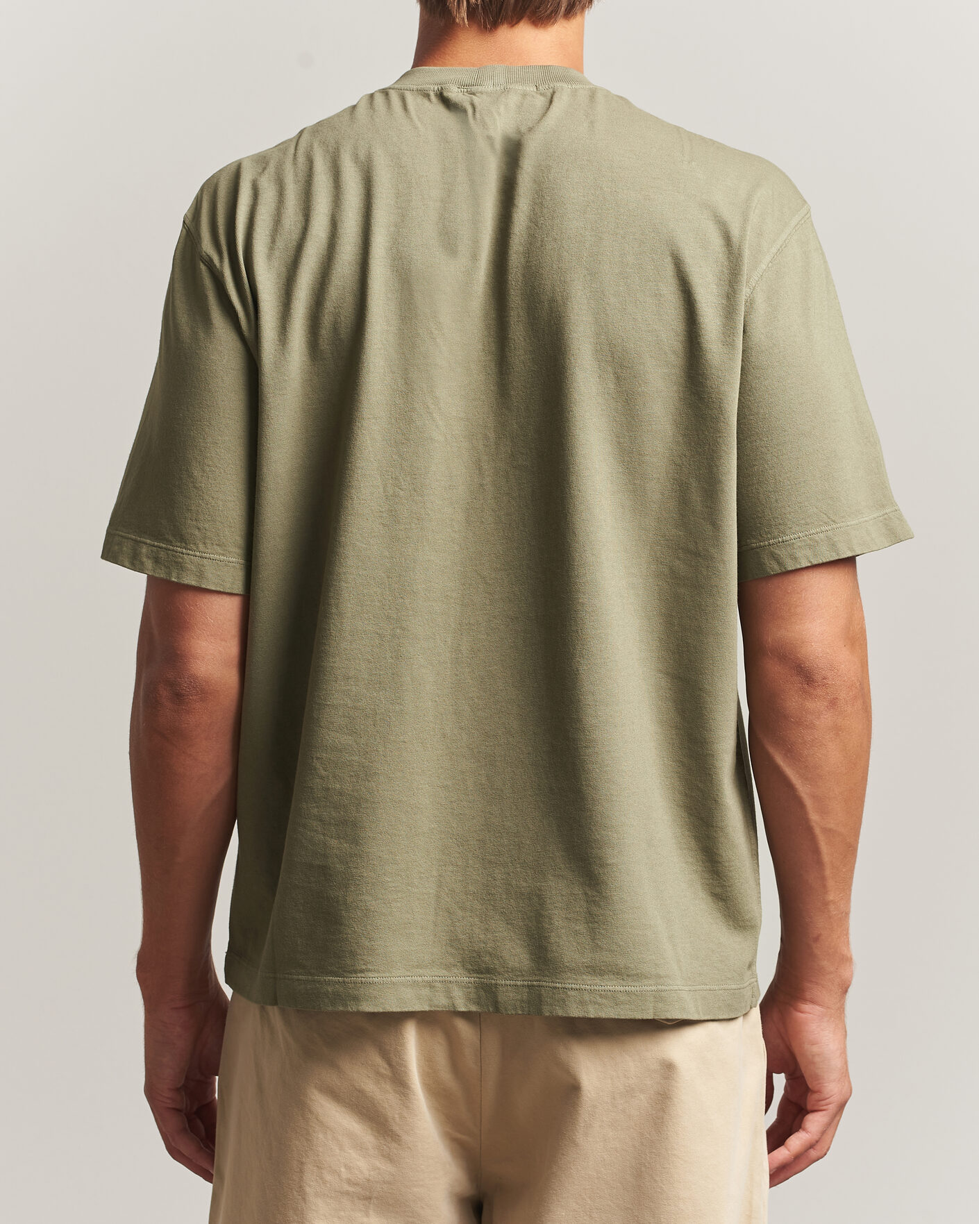 Herr | T-Shirts | Stone Island | Combed Organic Cotton T-Shirt Miltary Green