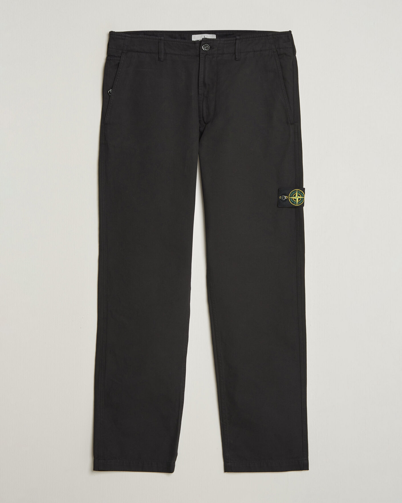 Herr | Byxor | Stone Island | Dense Cotton Twill Pants Black