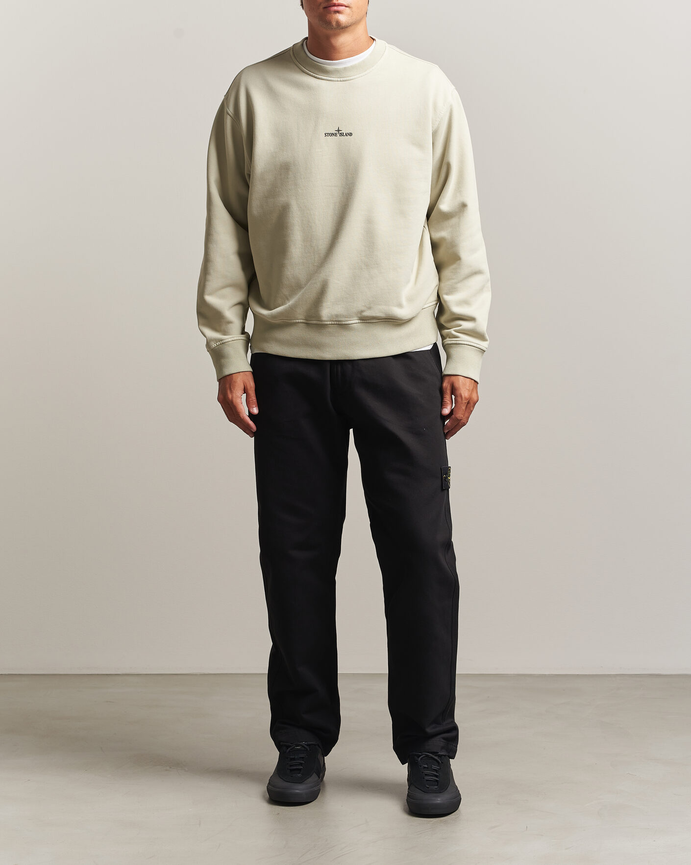 Herr | Byxor | Stone Island | Dense Cotton Twill Pants Black
