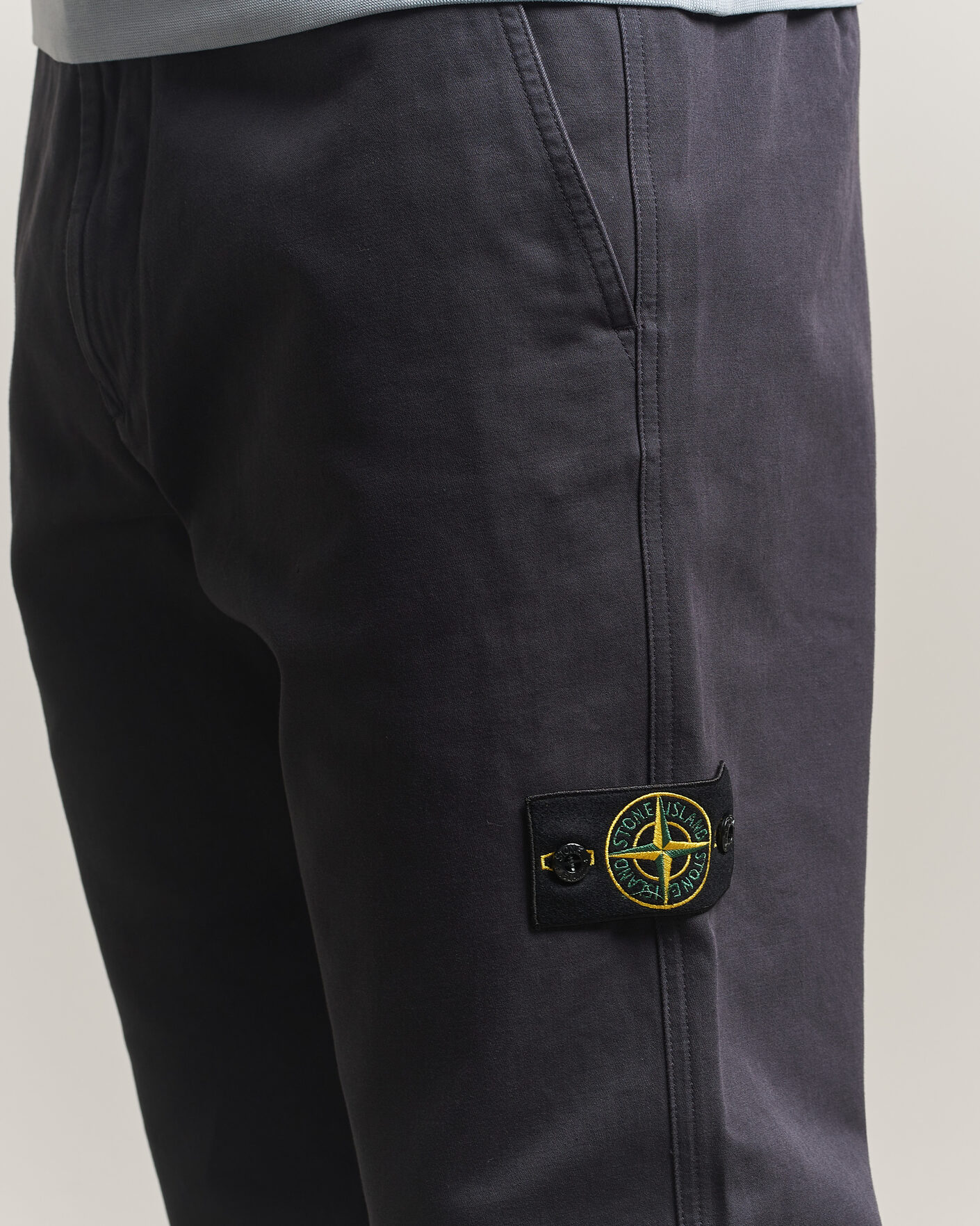 Herr | Byxor | Stone Island | Dense Cotton Twill Pants Blue Navy