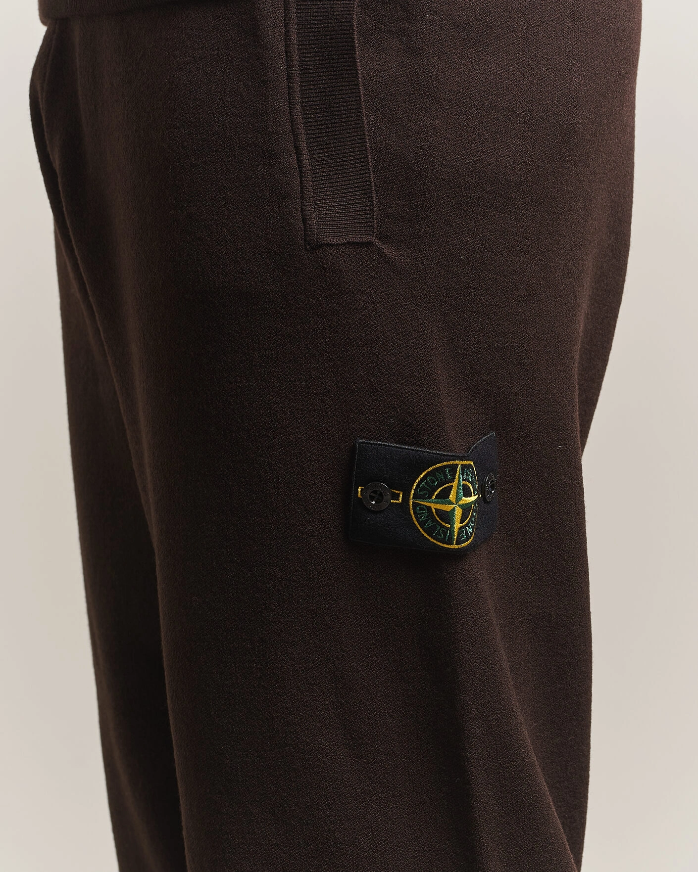Herr | Byxor | Stone Island | Plush Stitch Stretch Wool Pants Coal Grey
