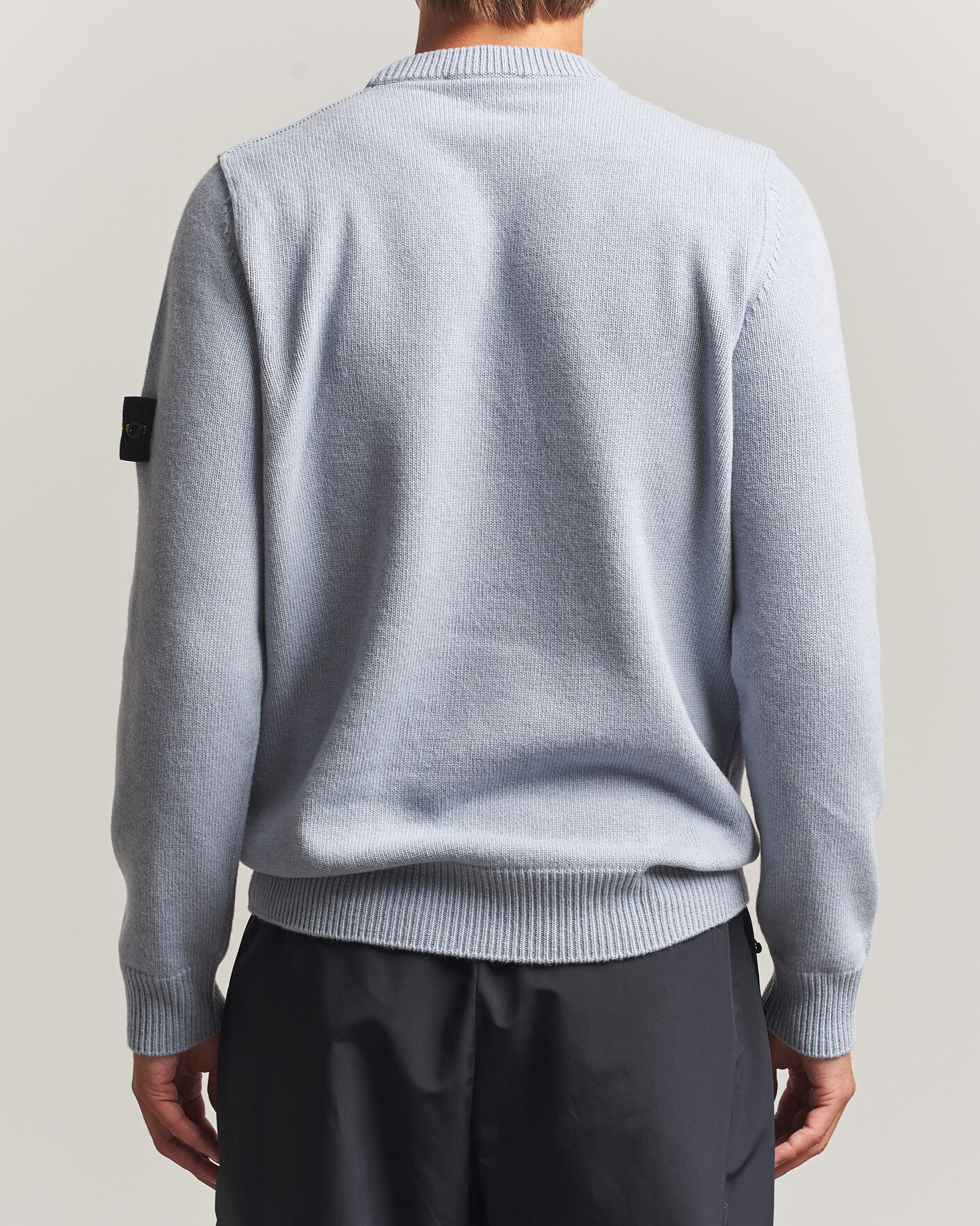 Herr | Tröjor | Stone Island | Knitted Lambswool Crew Neck Ash Grey