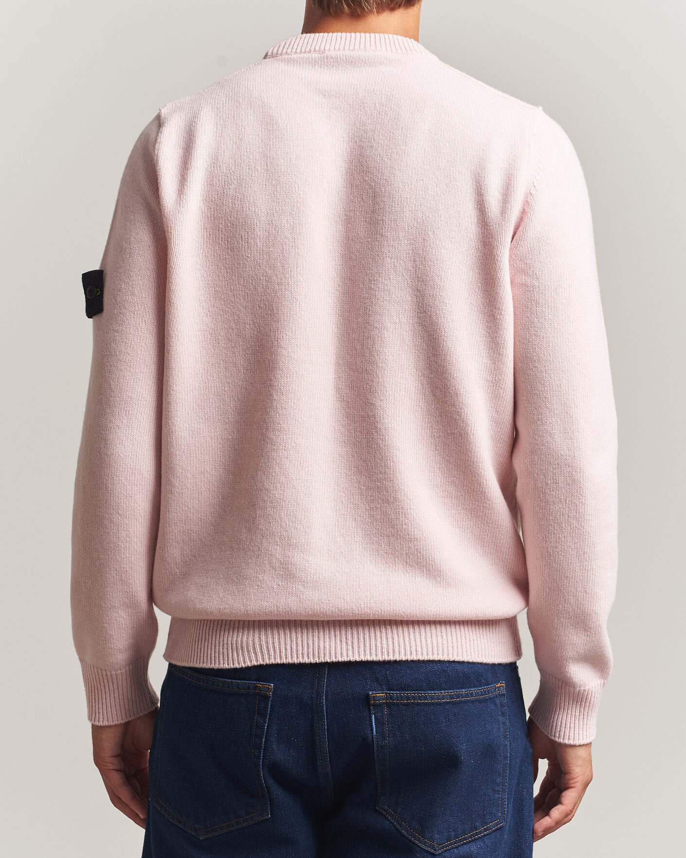 Herr | Tröjor | Stone Island | Knitted Lambswool Crew Neck Antique Rose