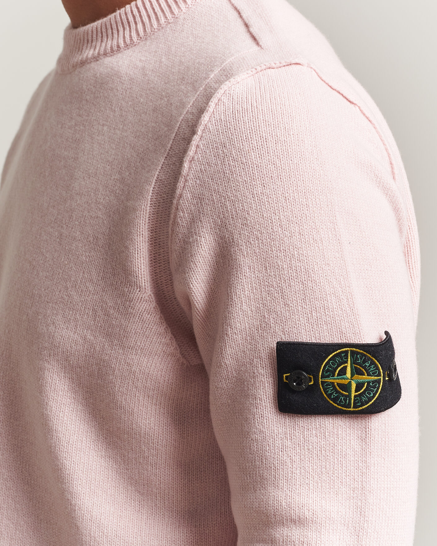 Herr | Tröjor | Stone Island | Knitted Lambswool Crew Neck Antique Rose