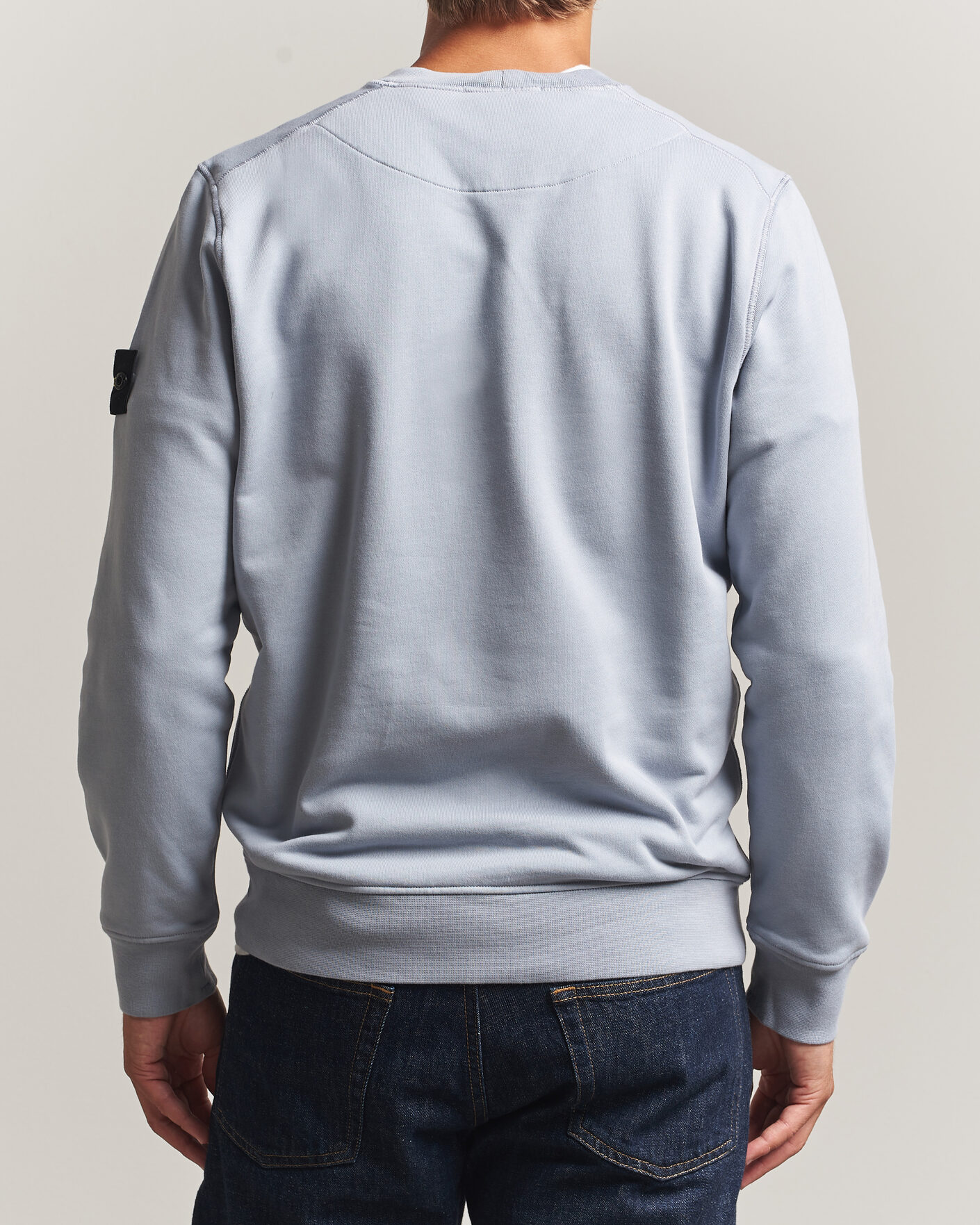 Herr | Tröjor | Stone Island | Garment Dyed Fleece Sweatshirt Ash Grey