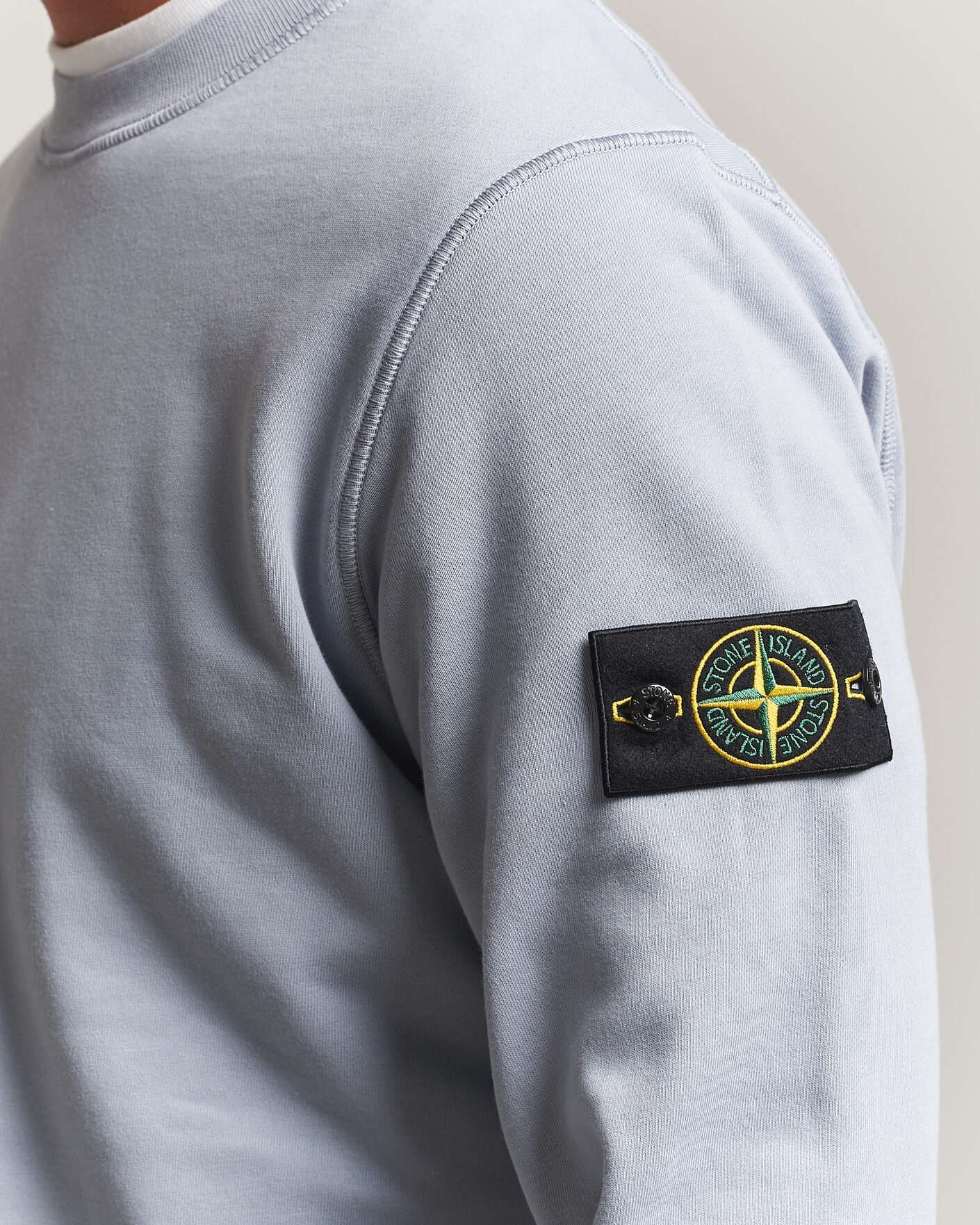 Herr | Tröjor | Stone Island | Garment Dyed Fleece Sweatshirt Ash Grey