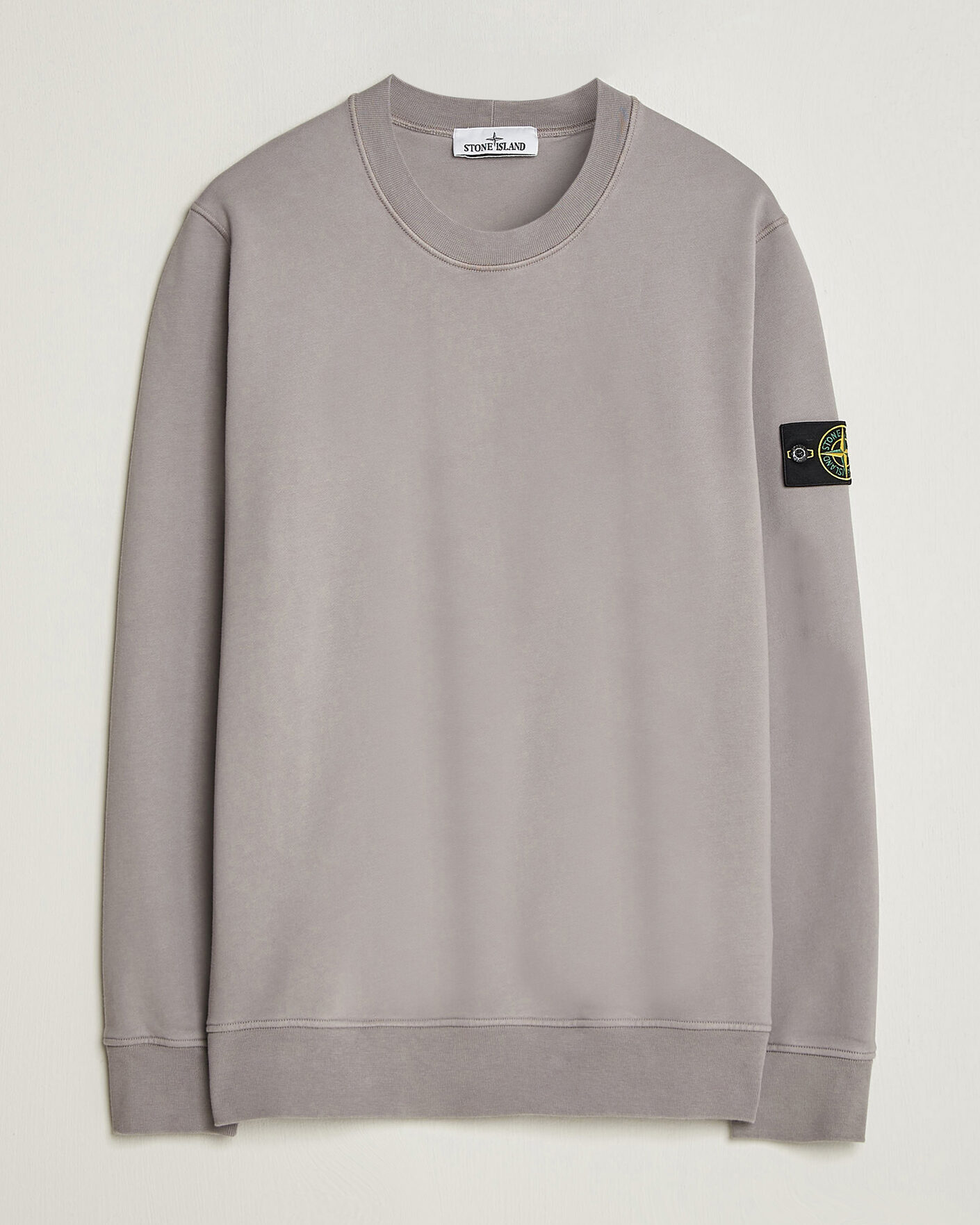 Herr | Tröjor | Stone Island | Garment Dyed Fleece Sweatshirt Grey