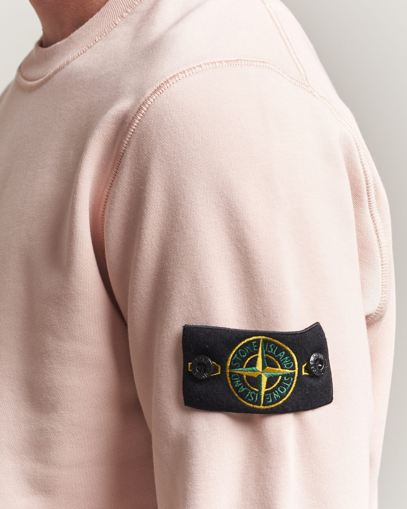 Herr | Tröjor | Stone Island | Garment Dyed Fleece Sweatshirt Antique Rose