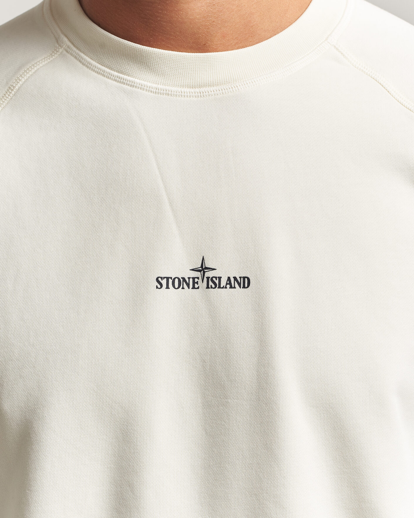 Herr | Tröjor | Stone Island | Garment Dyed Fleece Desert Print Sweatshirt Ivory