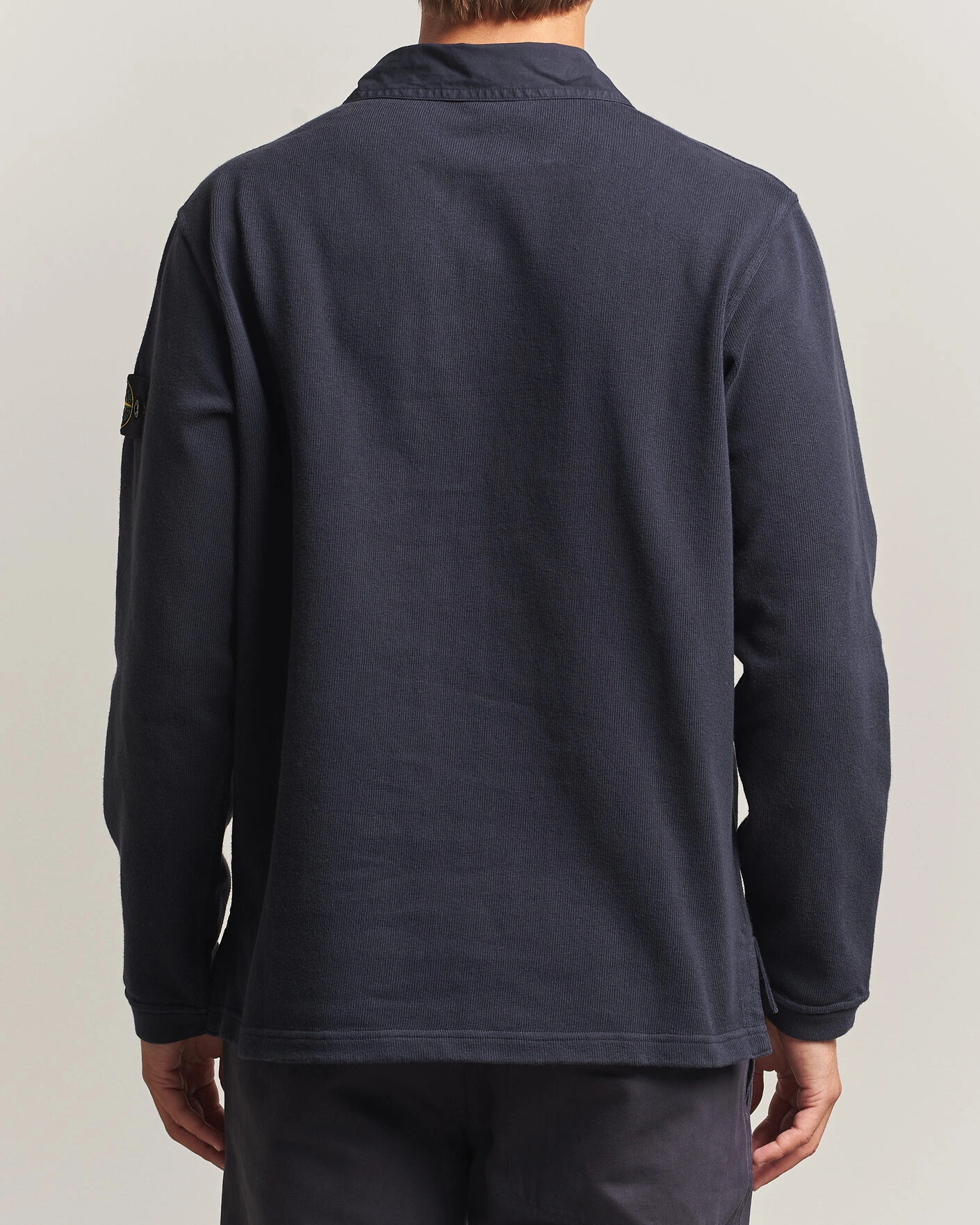 Herr | Tröjor | Stone Island | Heavy Cotton Jersey Polo Blue Navy