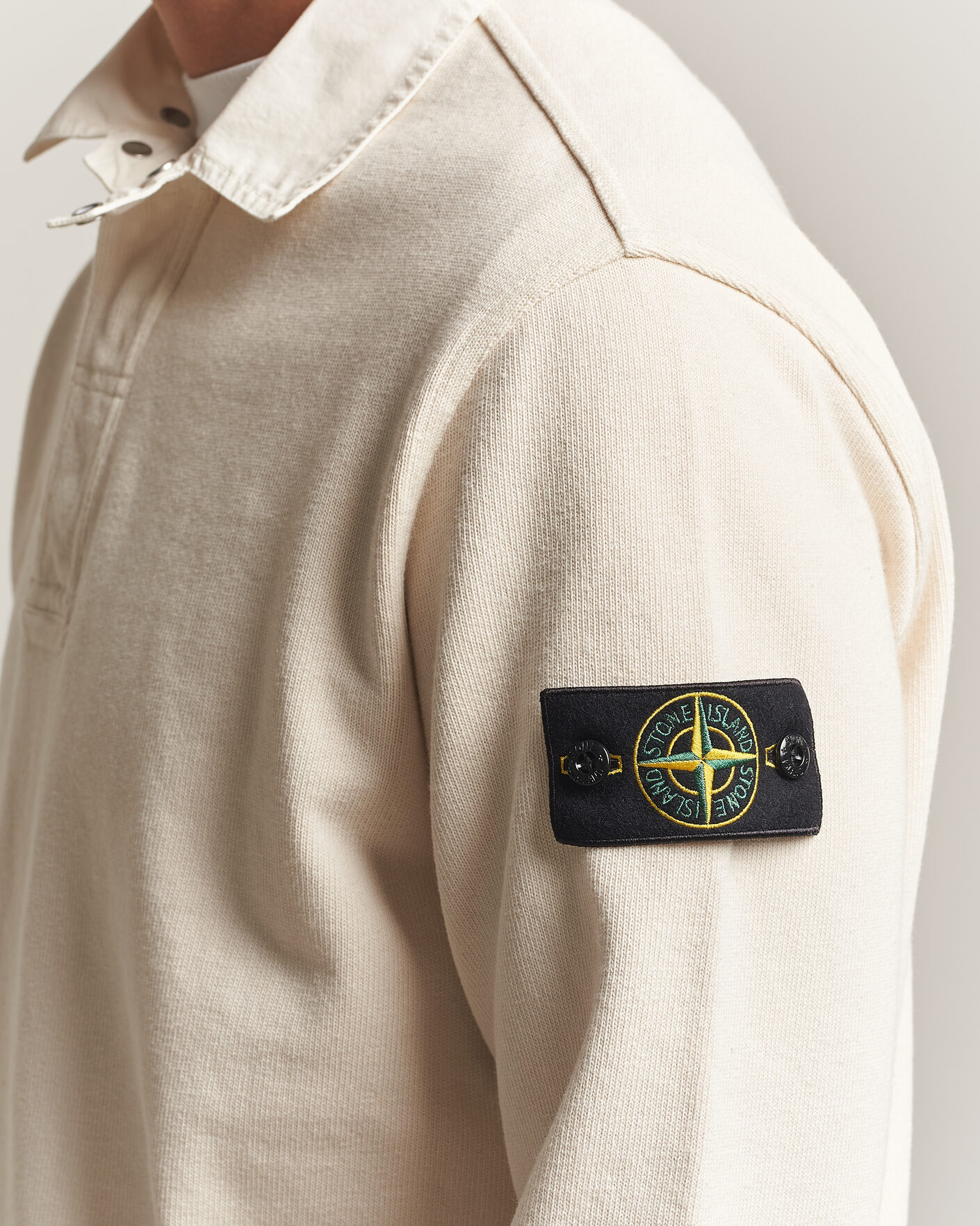 Herr | Tröjor | Stone Island | Heavy Cotton Jersey Polo Ivory