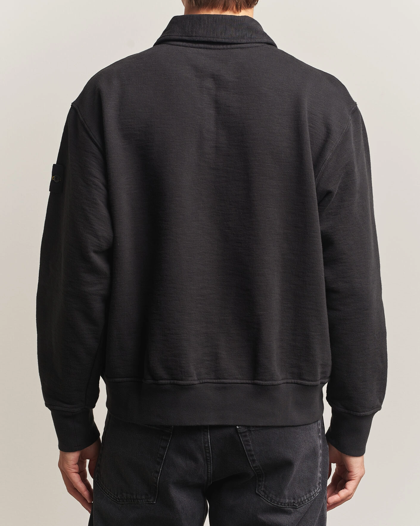 Herr | Tröjor | Stone Island | Tubular Cotton Fleece Polo Black