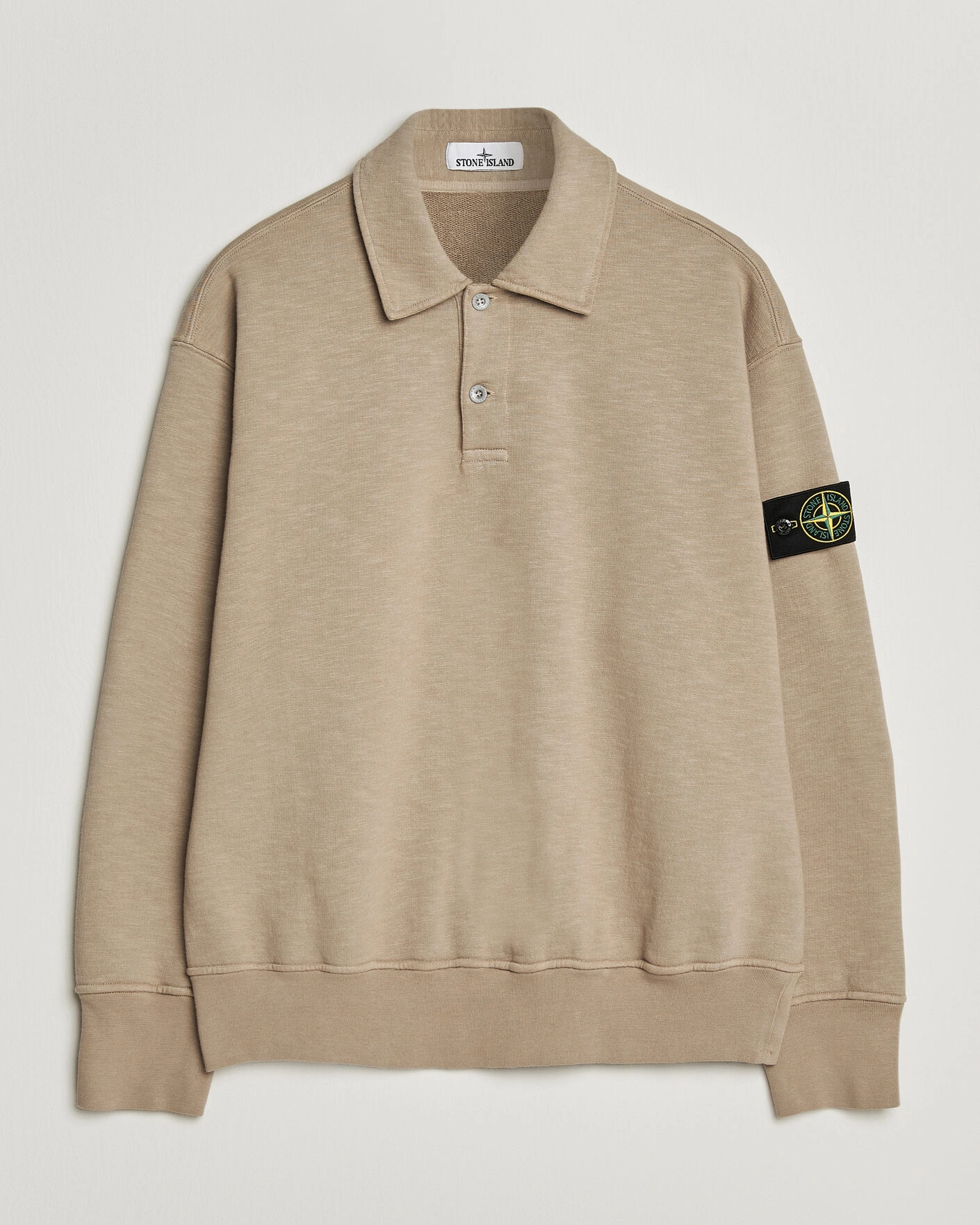 Herr | Tröjor | Stone Island | Tubular Cotton Fleece Polo Biscuit