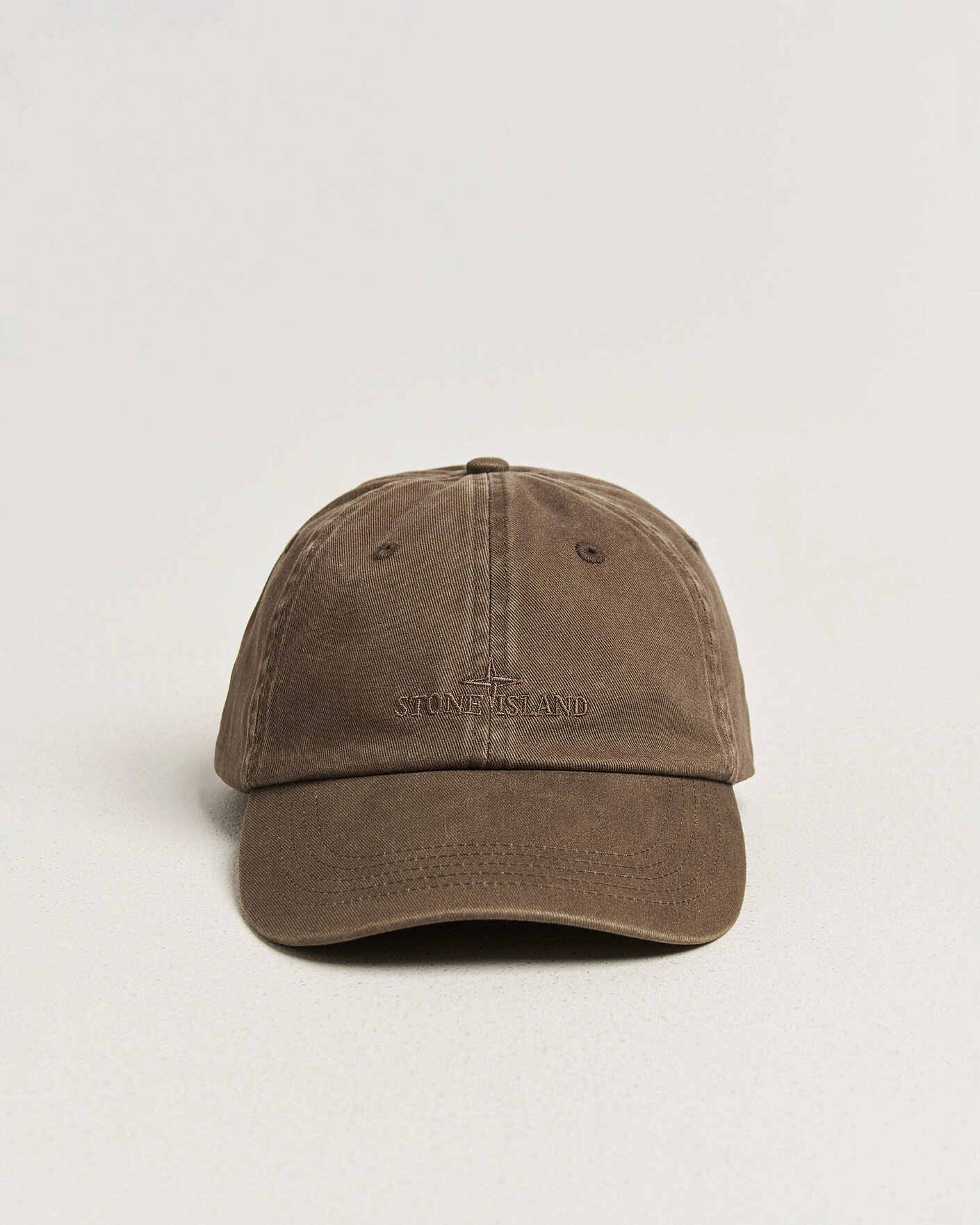 Herr | Hattar & kepsar | Stone Island | Brushed Cotton Gabardine Cap Umber