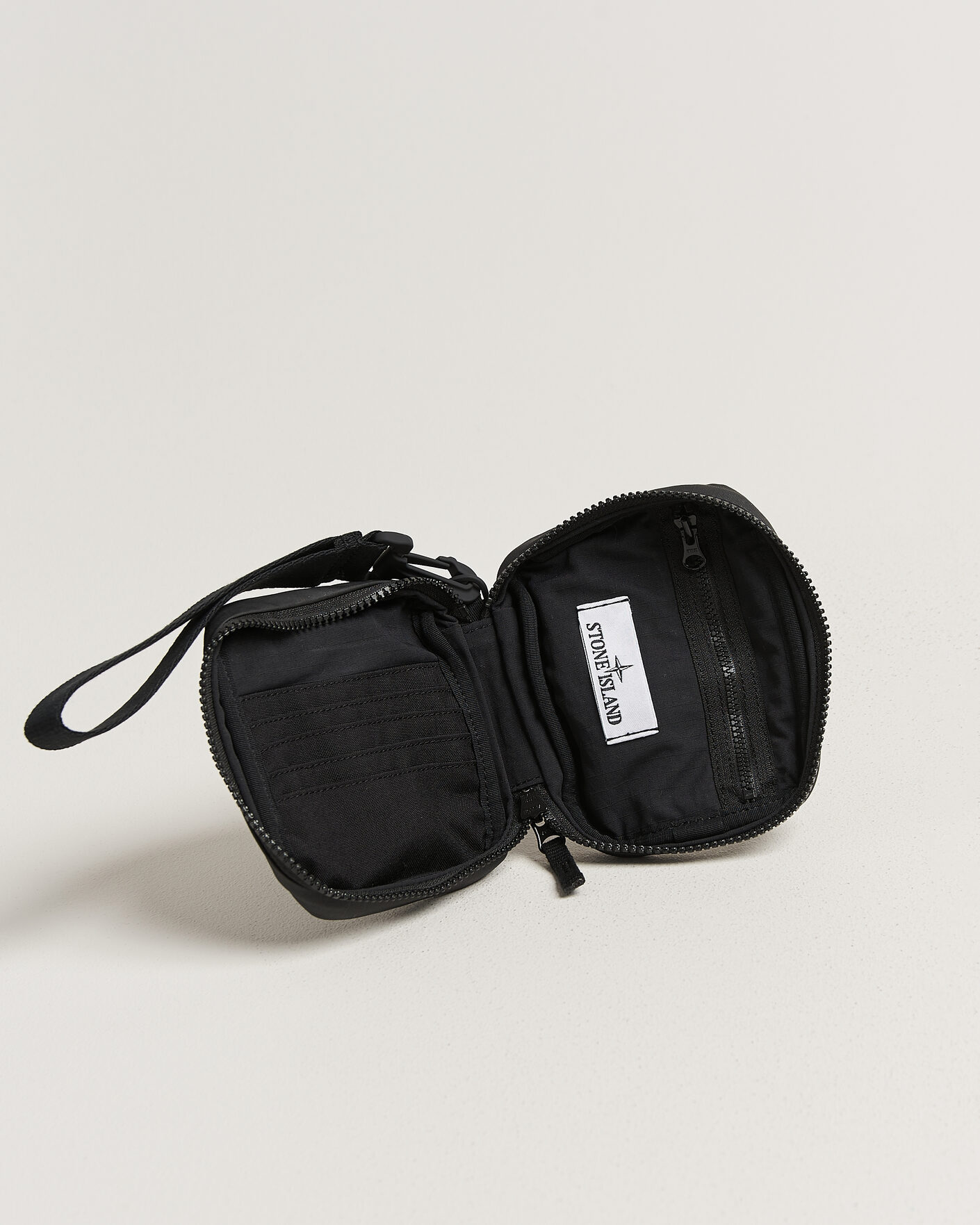 Herr | Plånböcker | Stone Island | Coated Cotton Ripstop Wallet Black