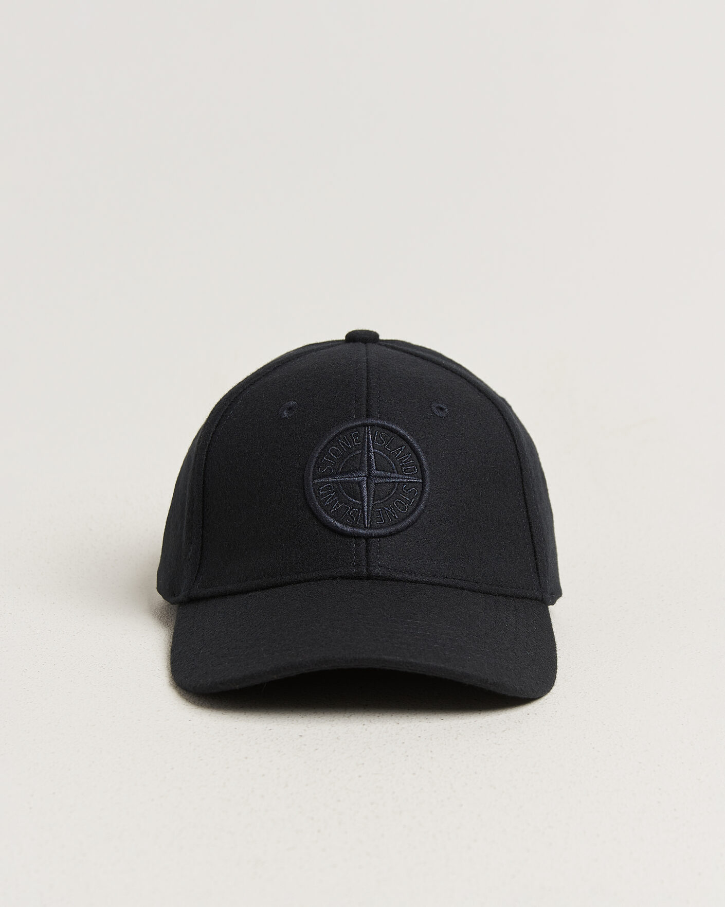 Herr | Hattar & kepsar | Stone Island | Wool/Nylon Flannel Cap Navy Blue