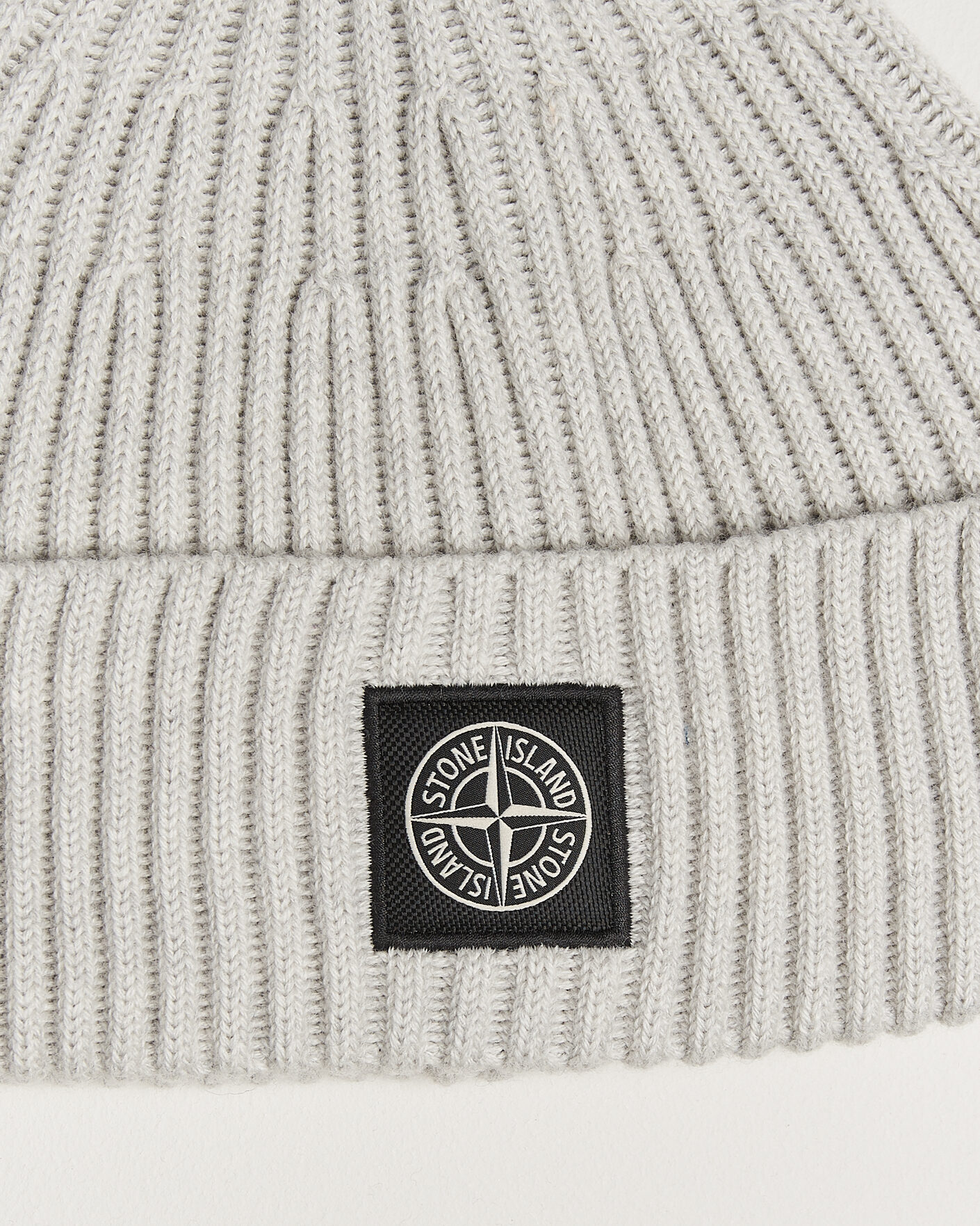 Herr | Mössor | Stone Island | Full Rib Wool Hat Sand Melange