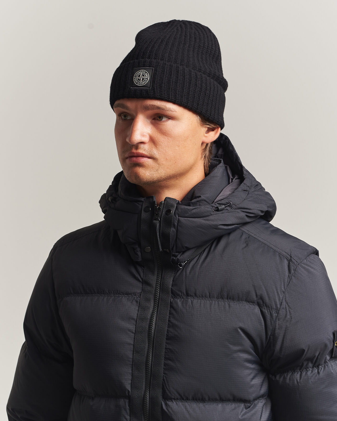 Herr | Mössor | Stone Island | Geelong Wool Hat Black