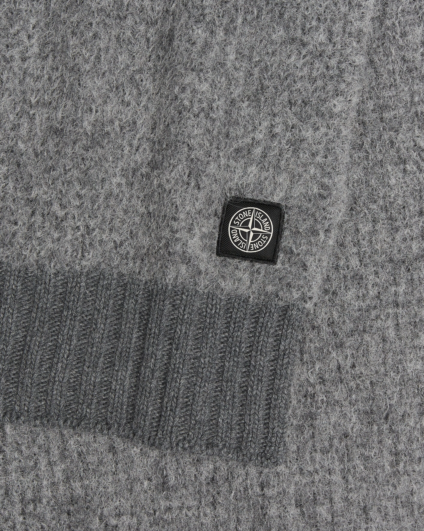 Herr | Halsdukar | Stone Island | Baby Alpaca Blend Scarf Grey Melange