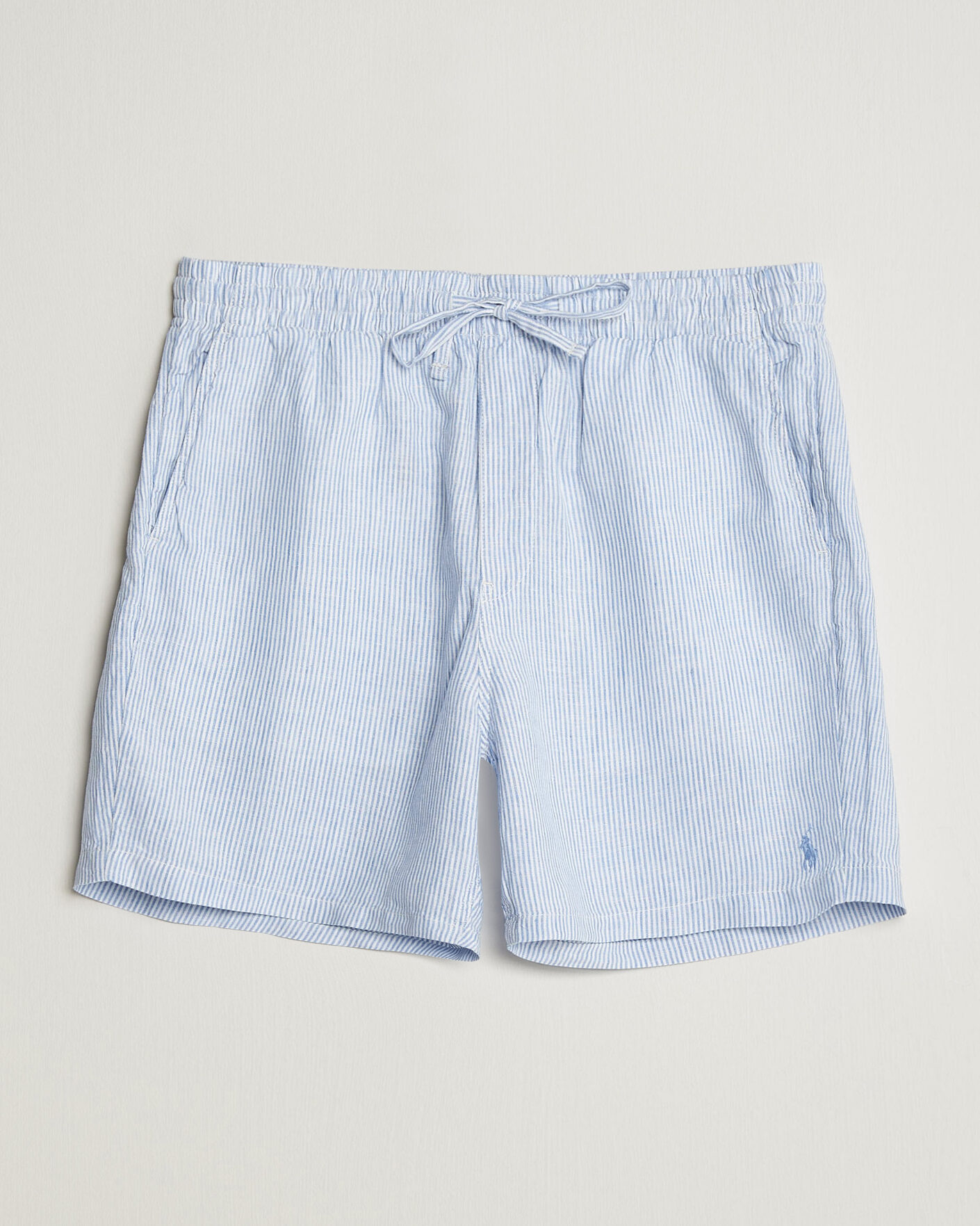 Herr | Shorts | Polo Ralph Lauren | Woven Linen Shorts Blue/White