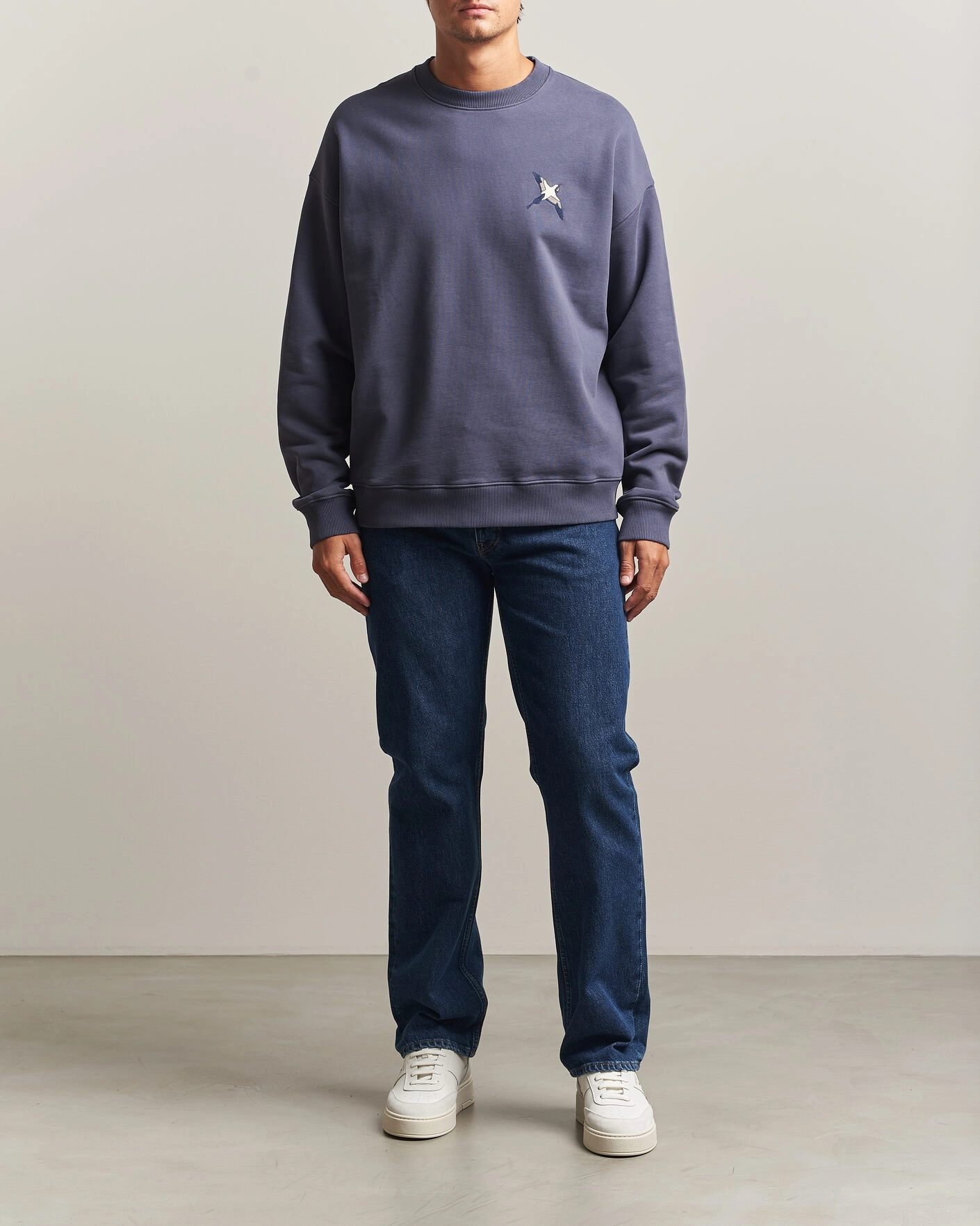 Herr | Tröjor | Axel Arigato | Micro Bee Bird Sweatshirt Smoke Grey